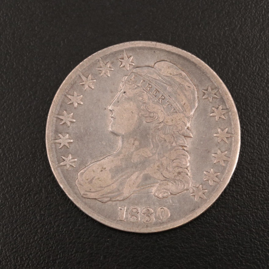 1830 Capped Bust Silver Half Dollar