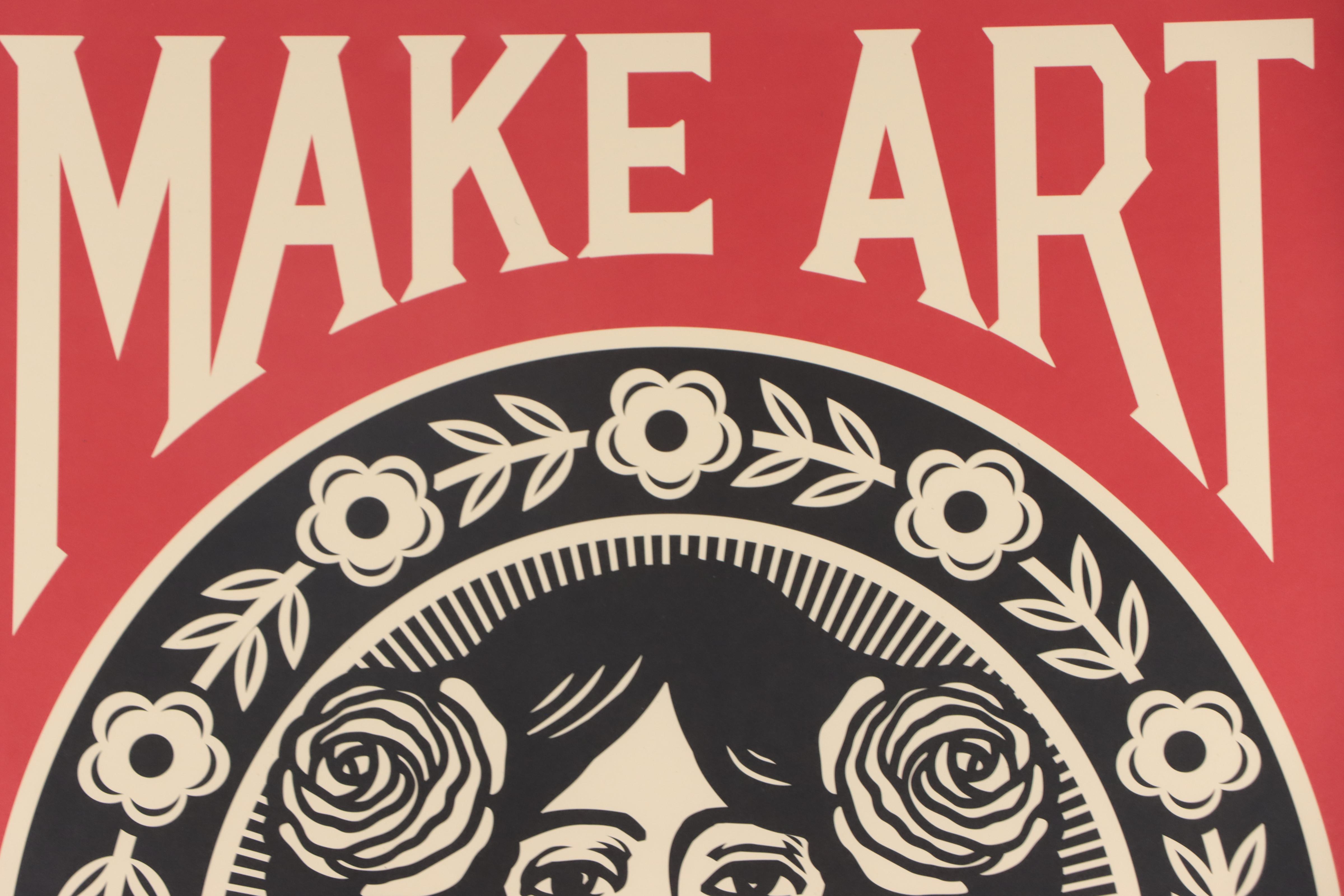 Shepard Fairey Offset Poster "Make Art Not War"