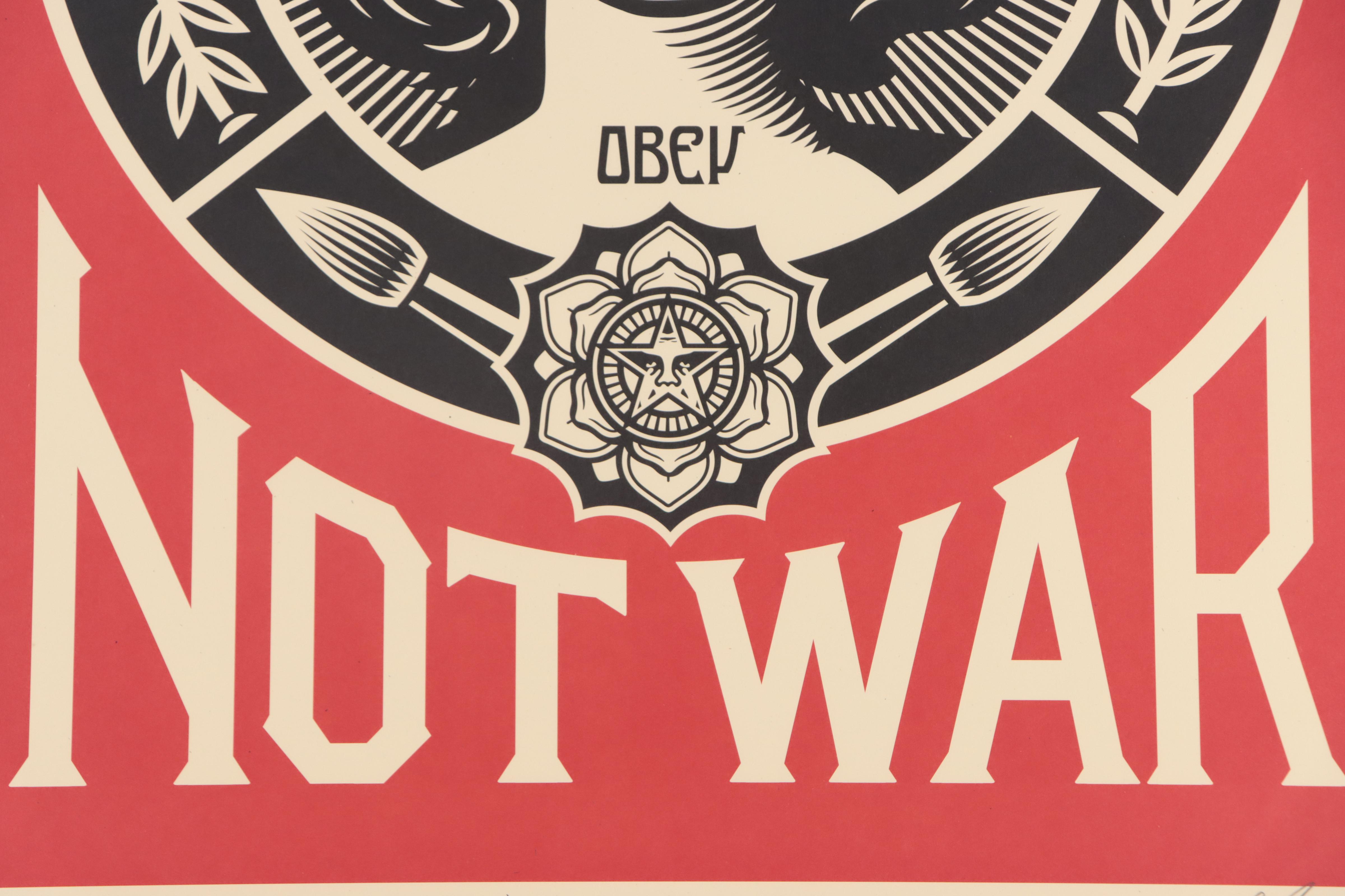 Shepard Fairey Offset Poster "Make Art Not War"