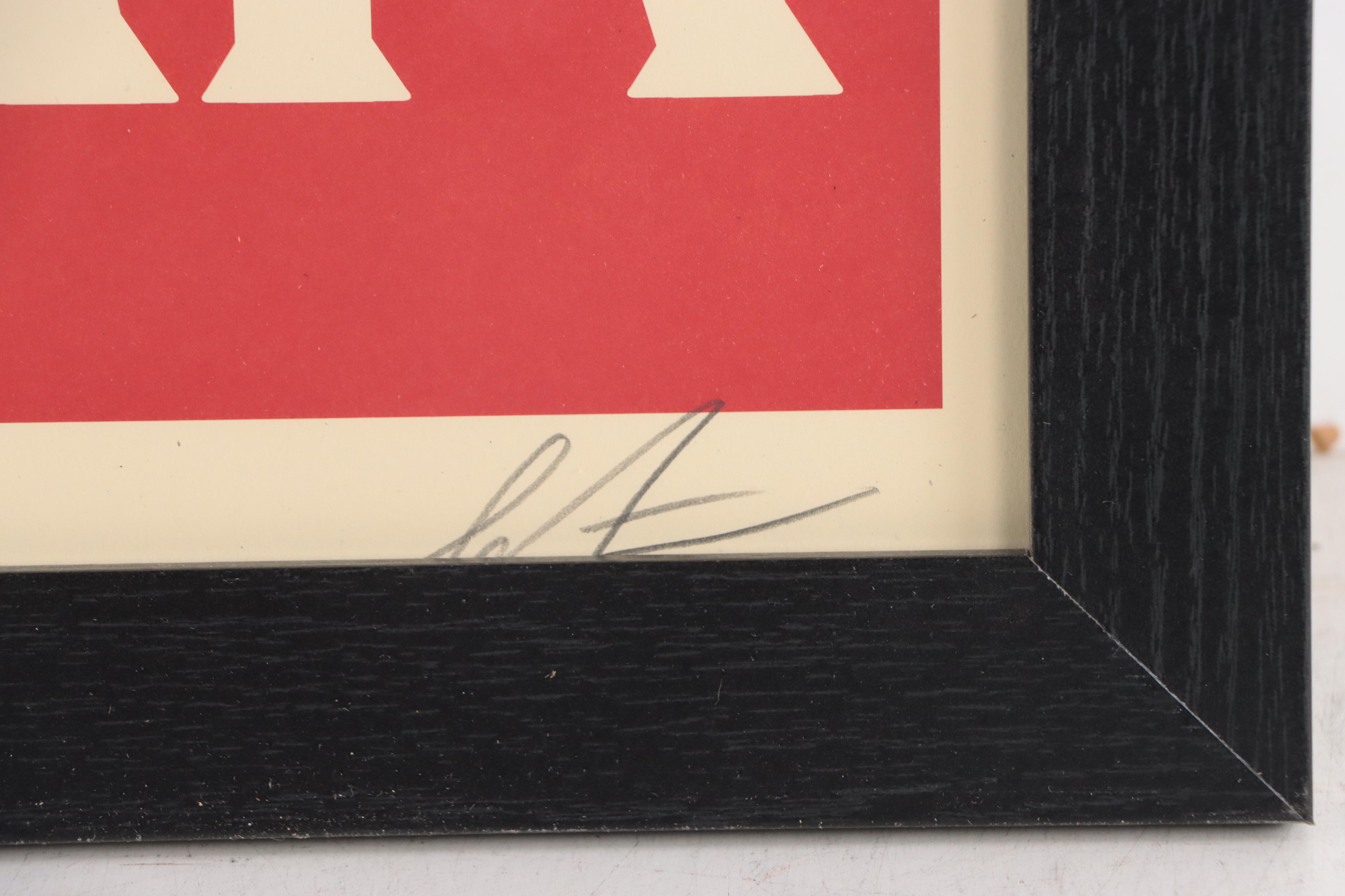 Shepard Fairey Offset Poster "Make Art Not War"