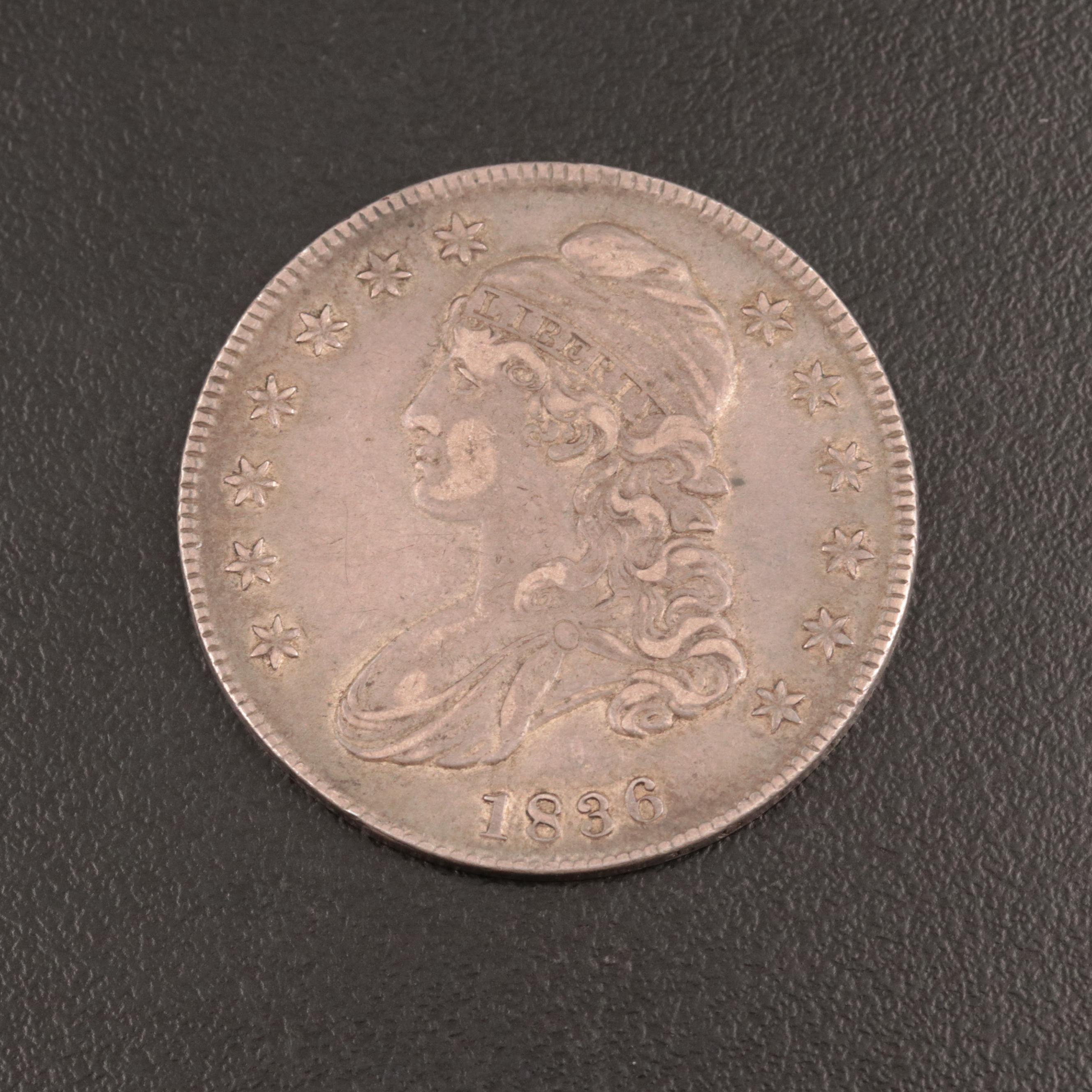 1836 Capped Bust Silver Half Dollar