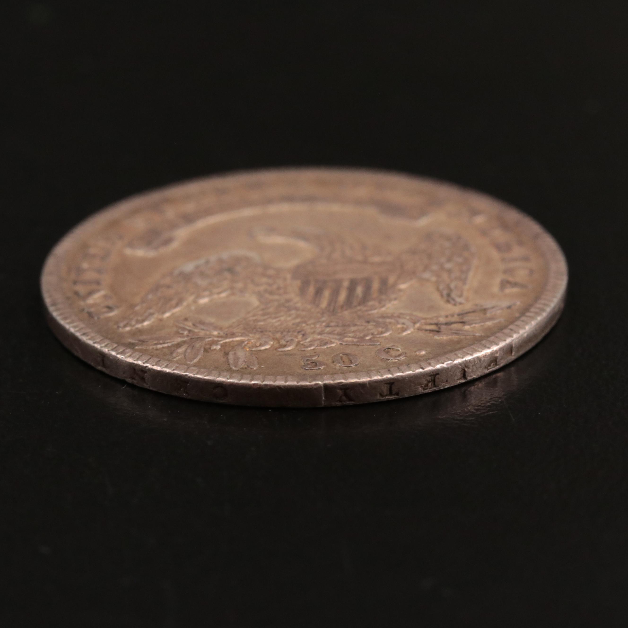 1836 Capped Bust Silver Half Dollar