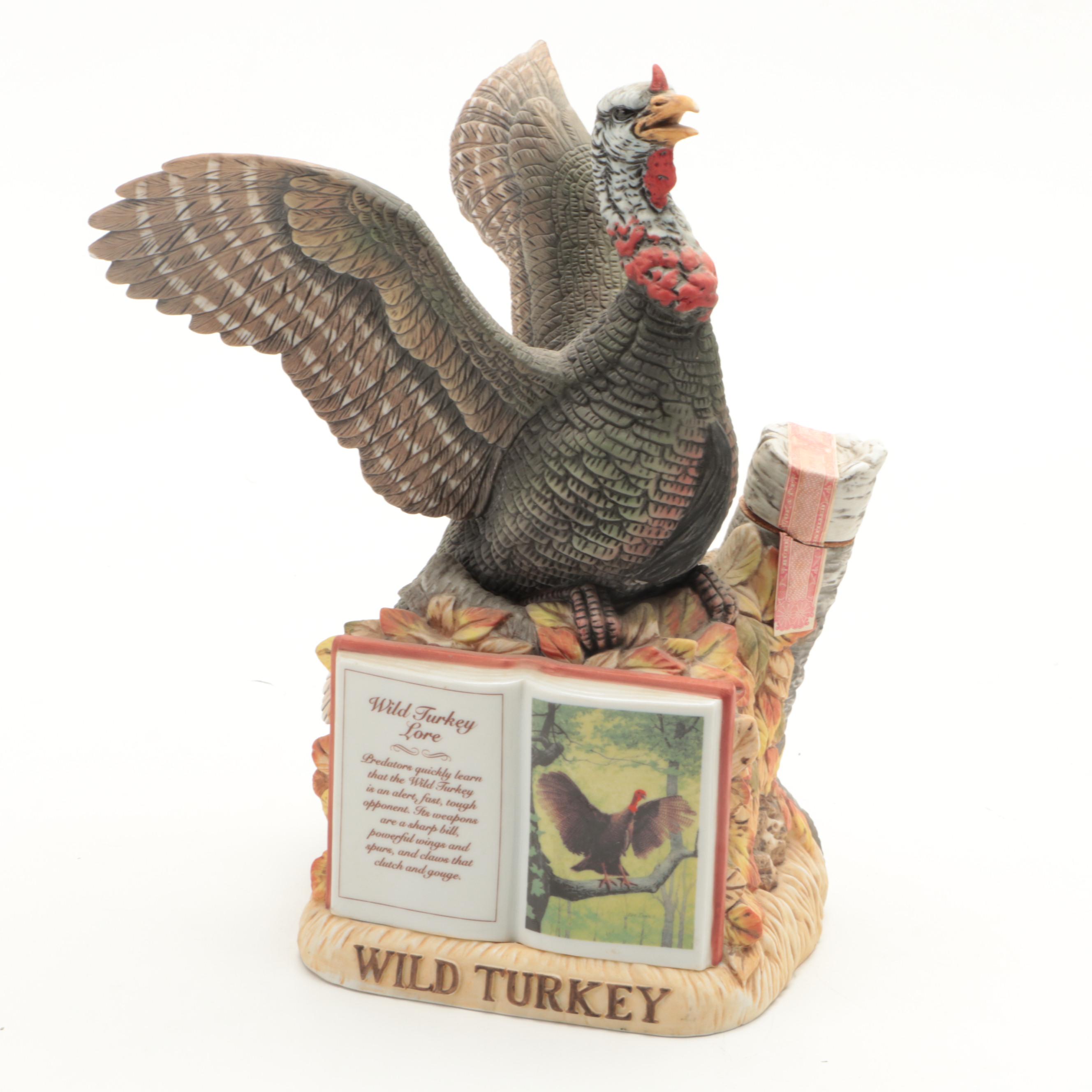 Austin Nichols and Co. Porcelain Bisque Wild Turkey Decanters