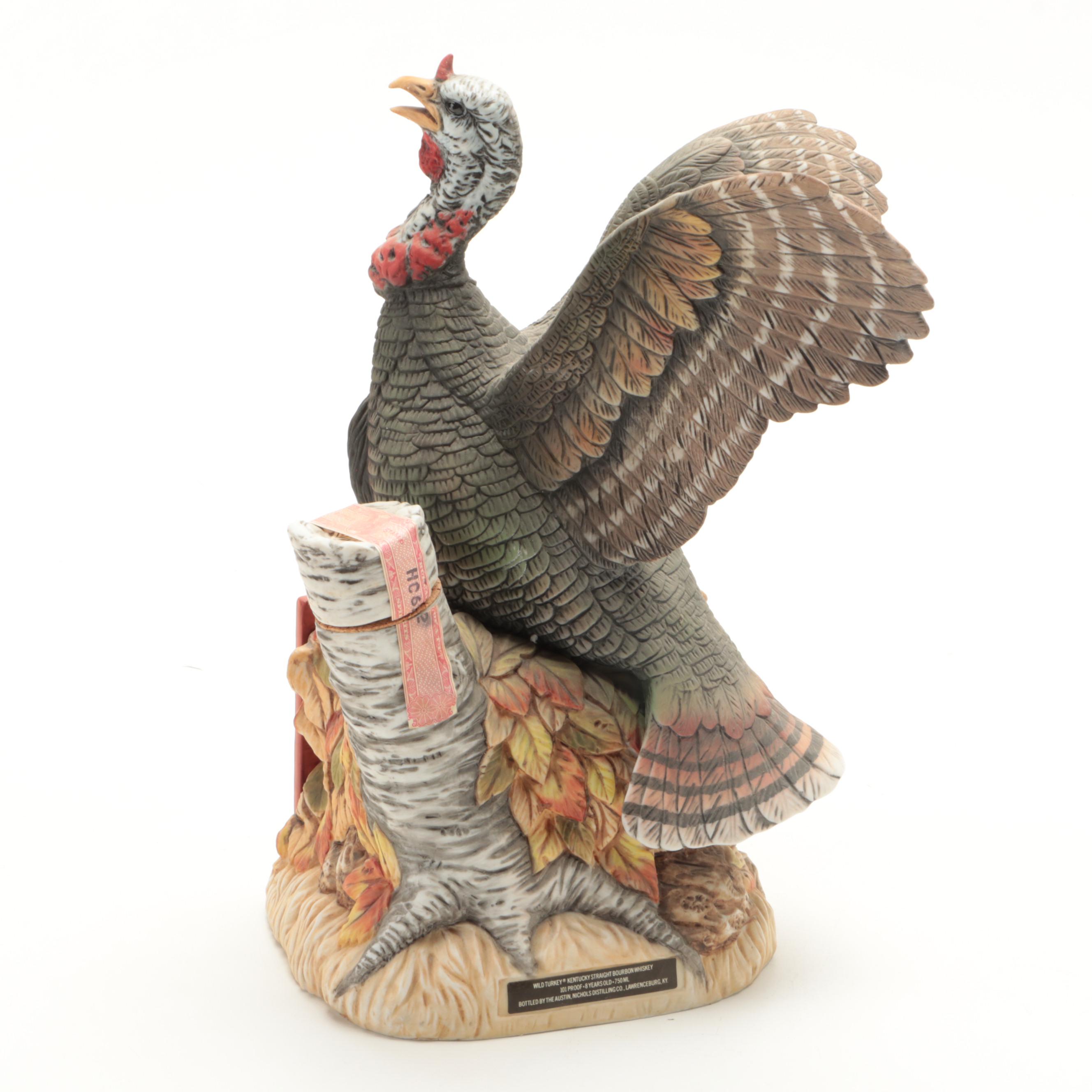 Austin Nichols and Co. Porcelain Bisque Wild Turkey Decanters