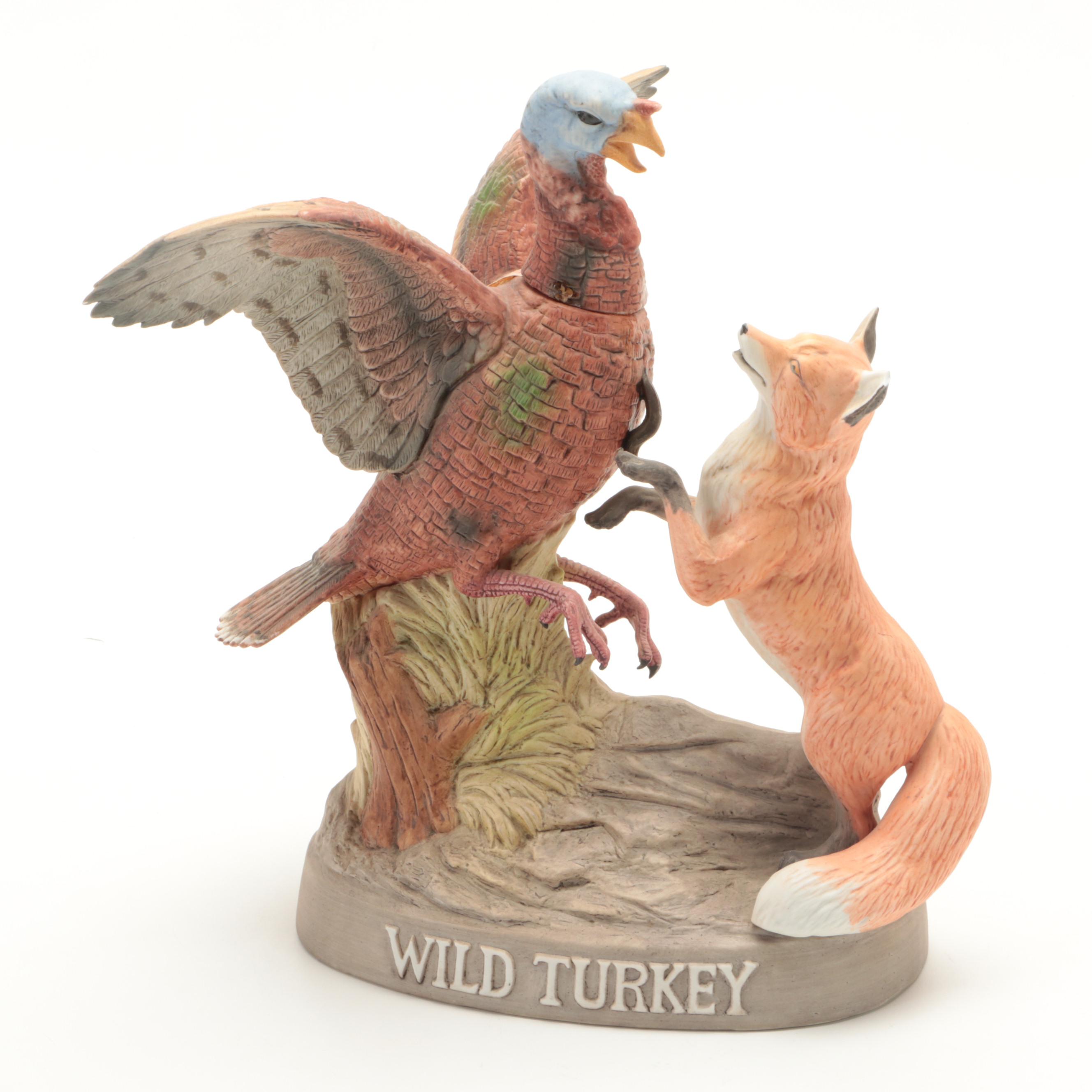Austin Nichols and Co. Porcelain Bisque Wild Turkey Decanters