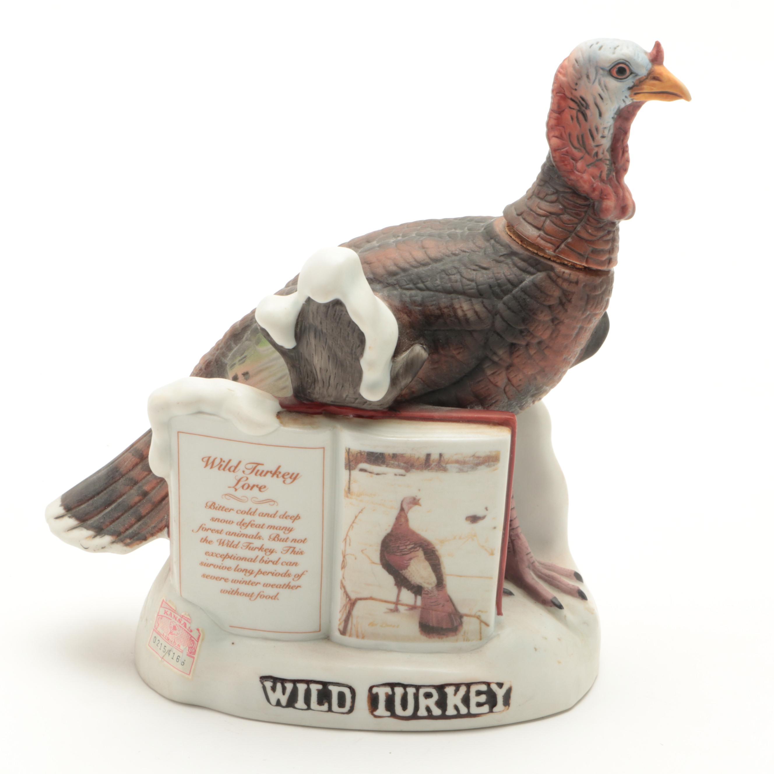 Austin Nichols and Co. Porcelain Bisque Wild Turkey Decanters