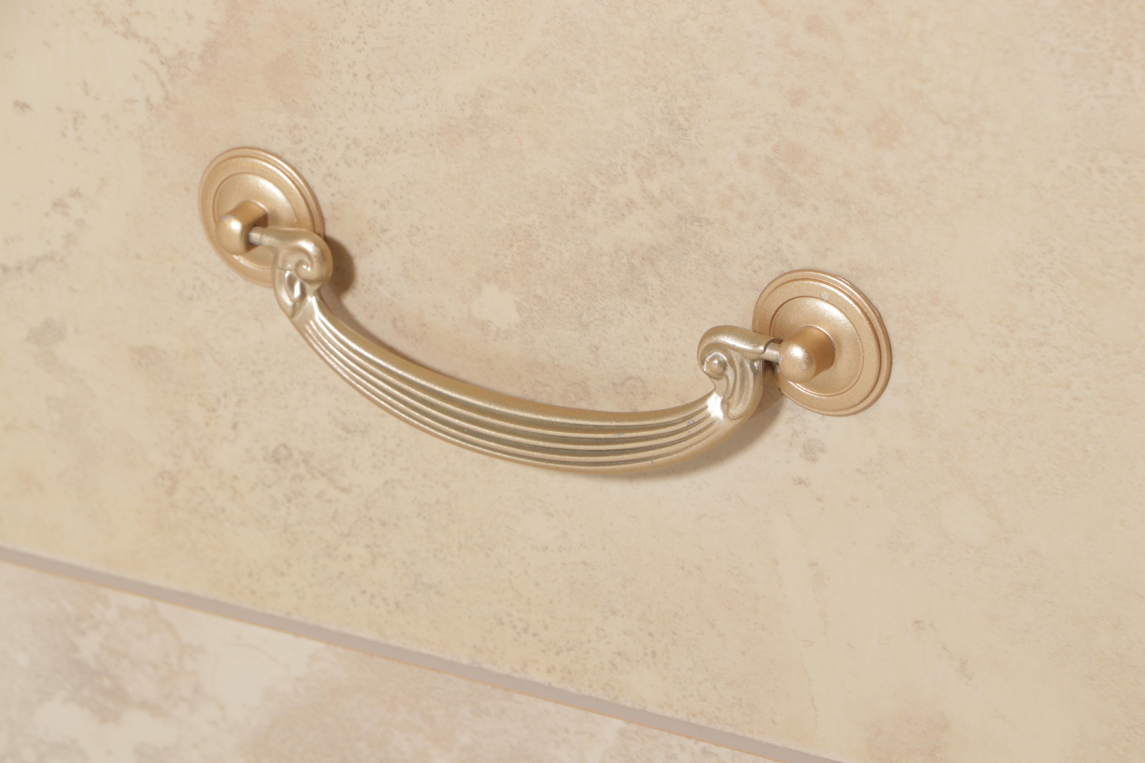 Italian Art Deco Style Marbleized Six-Drawer Dresser, circa 2000