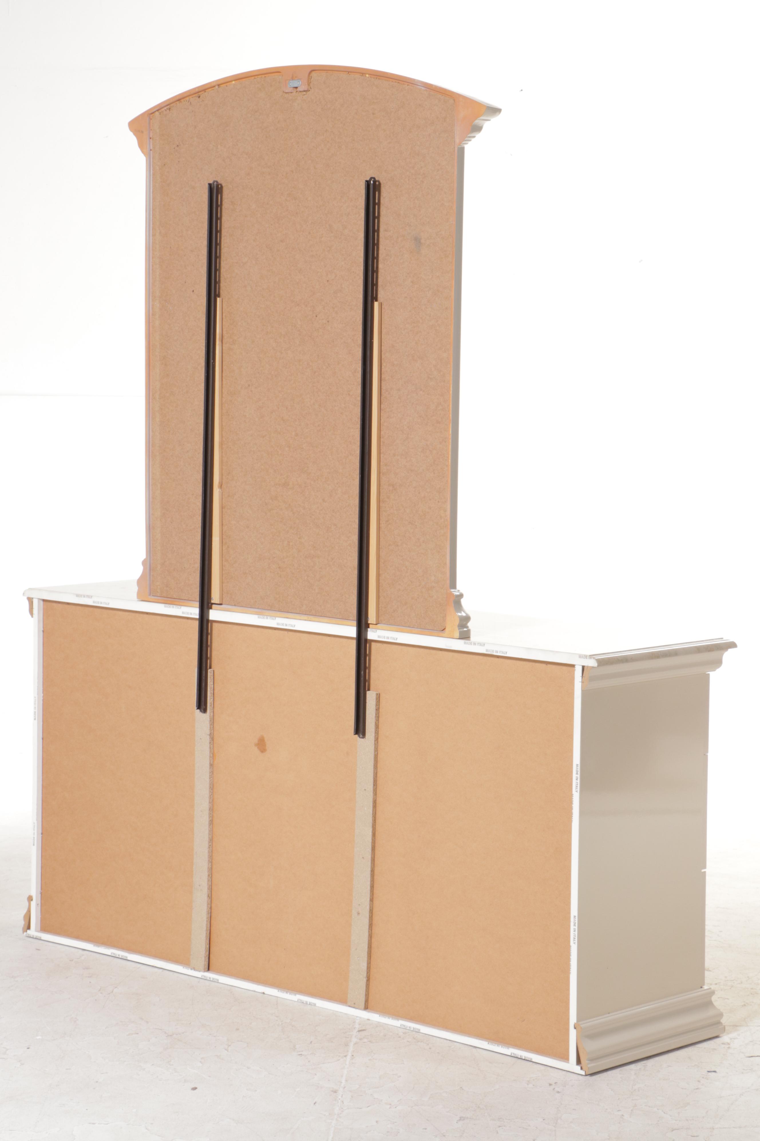 Italian Art Deco Style Marbleized Six-Drawer Dresser, circa 2000