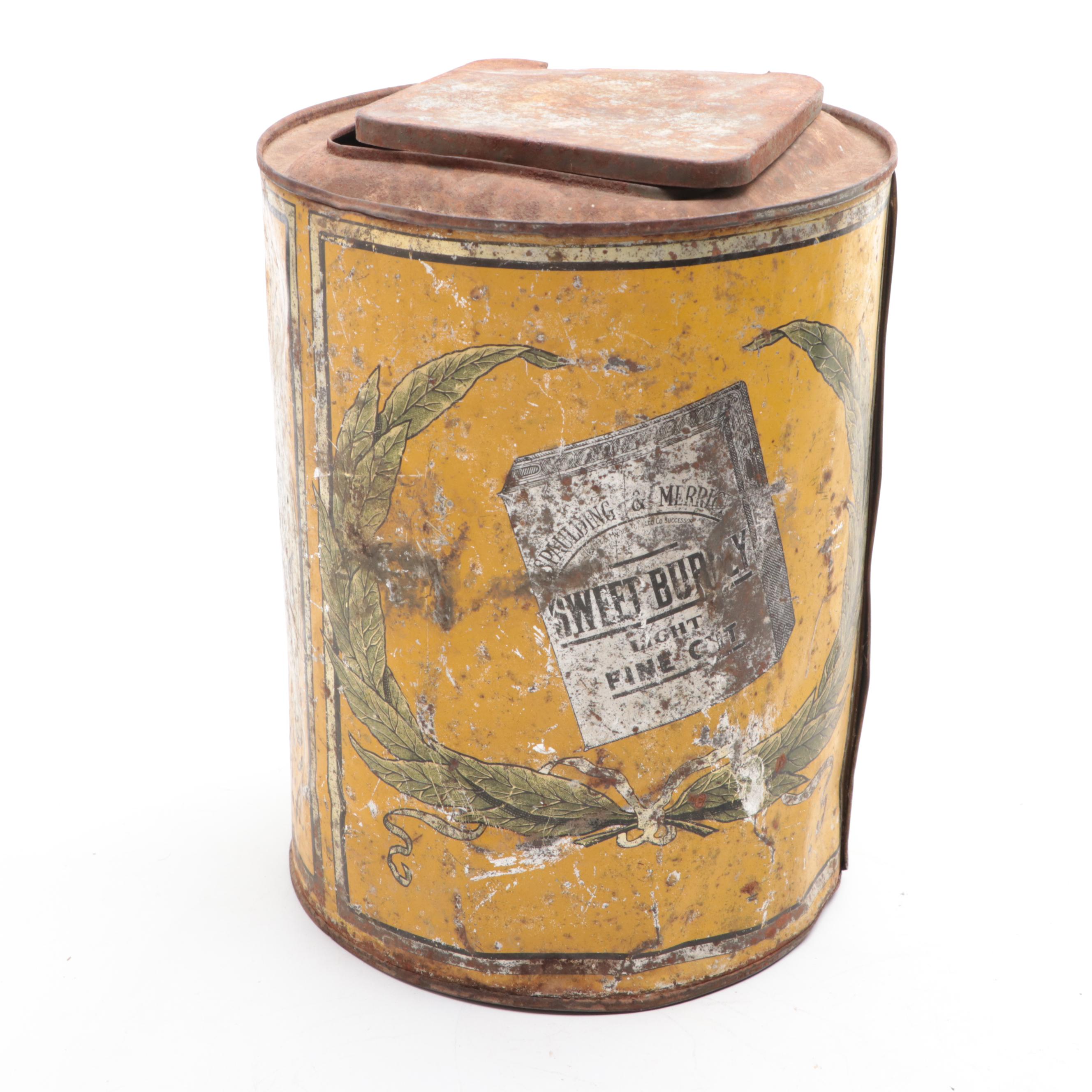 Sweet Burley, Royal Dream, Wild Fruit, Union Leader with Other Tobacco Tins
