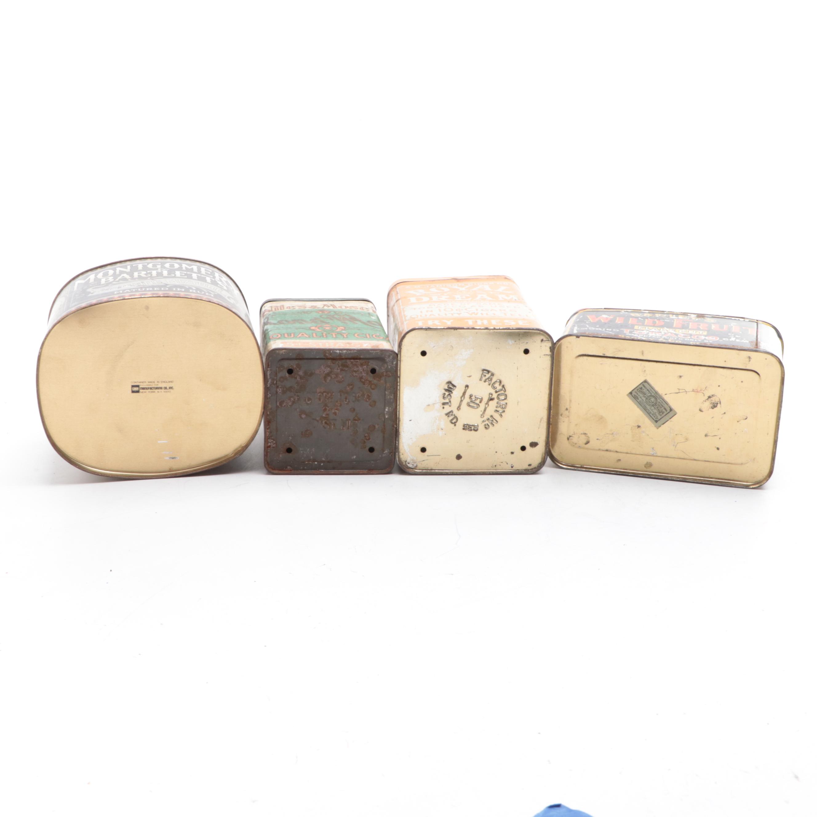 Sweet Burley, Royal Dream, Wild Fruit, Union Leader with Other Tobacco Tins