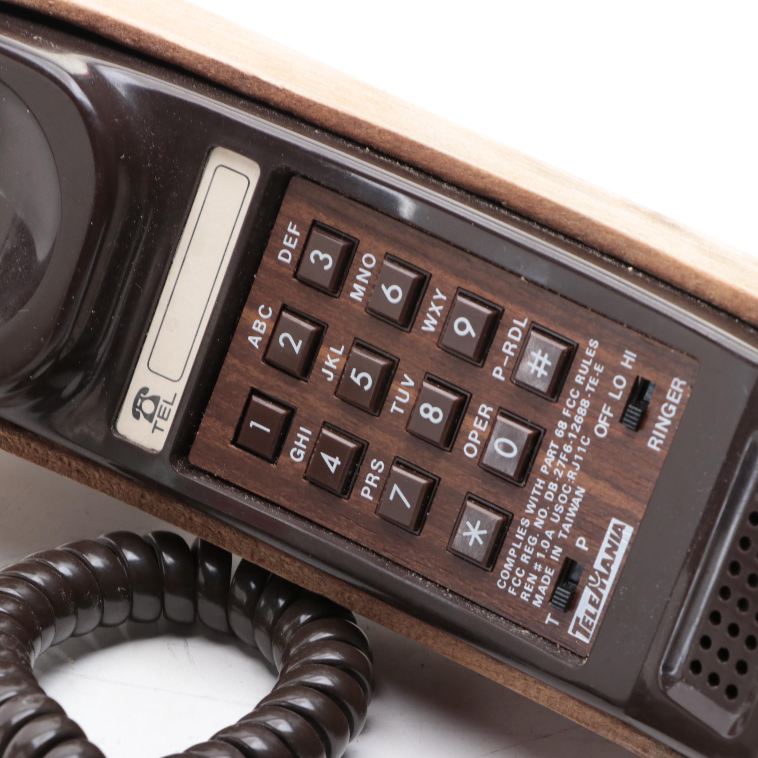 Telemania Wooden Mallard Duck Telephone in Disguise