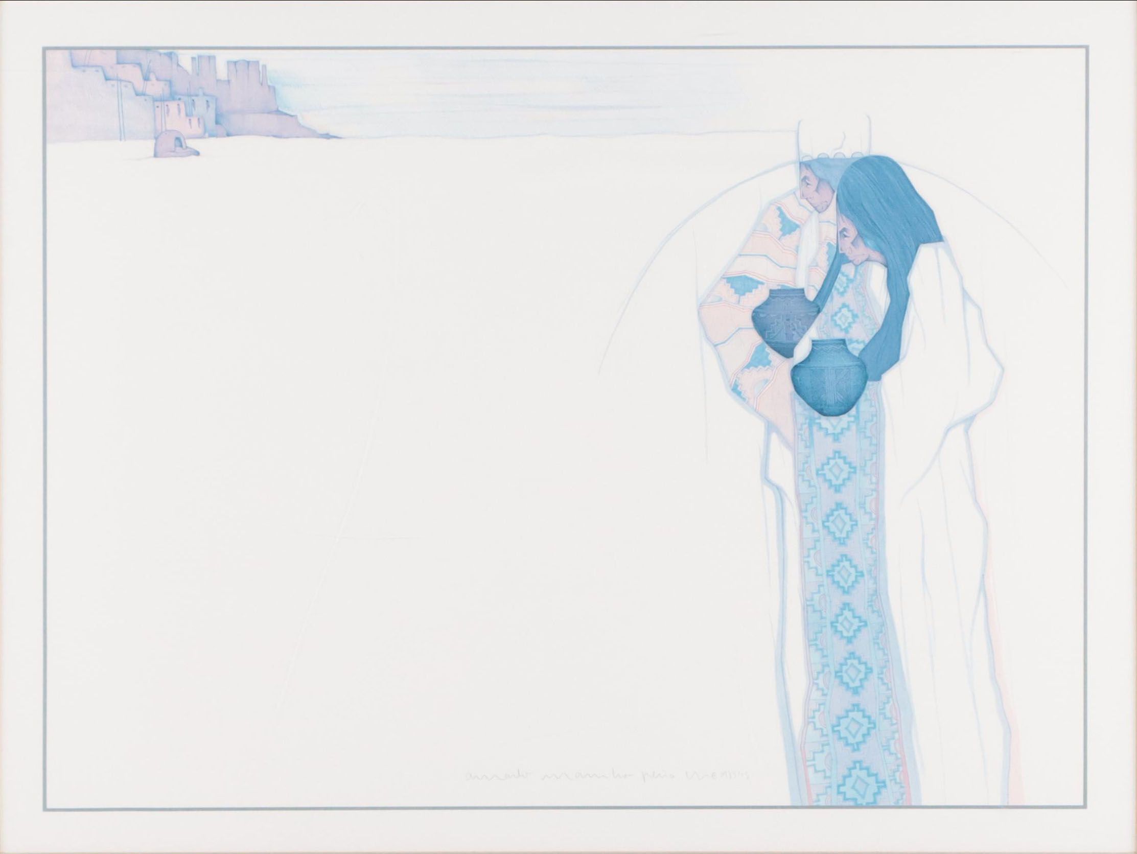 Offset Lithograph After Amado Maurilio Peña "El Taller"