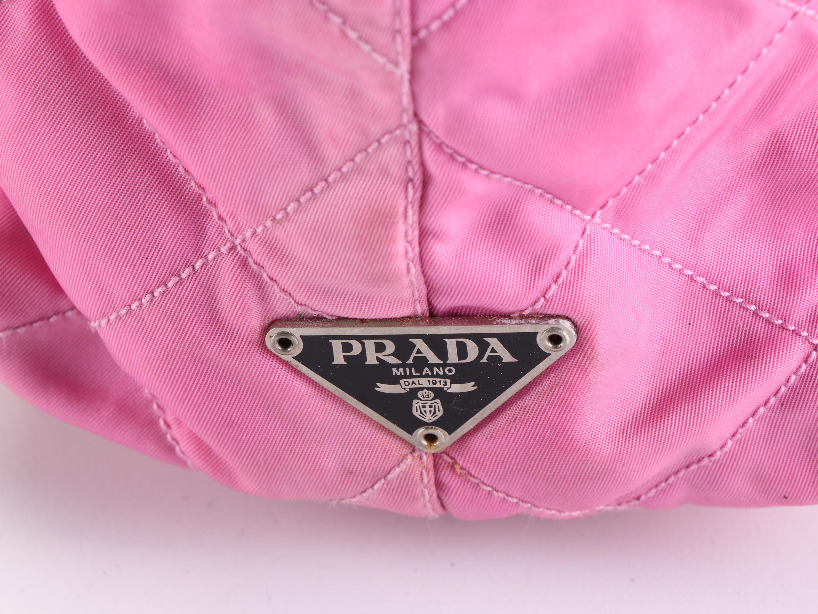 Prada Quilted Nylon and Leather Tote