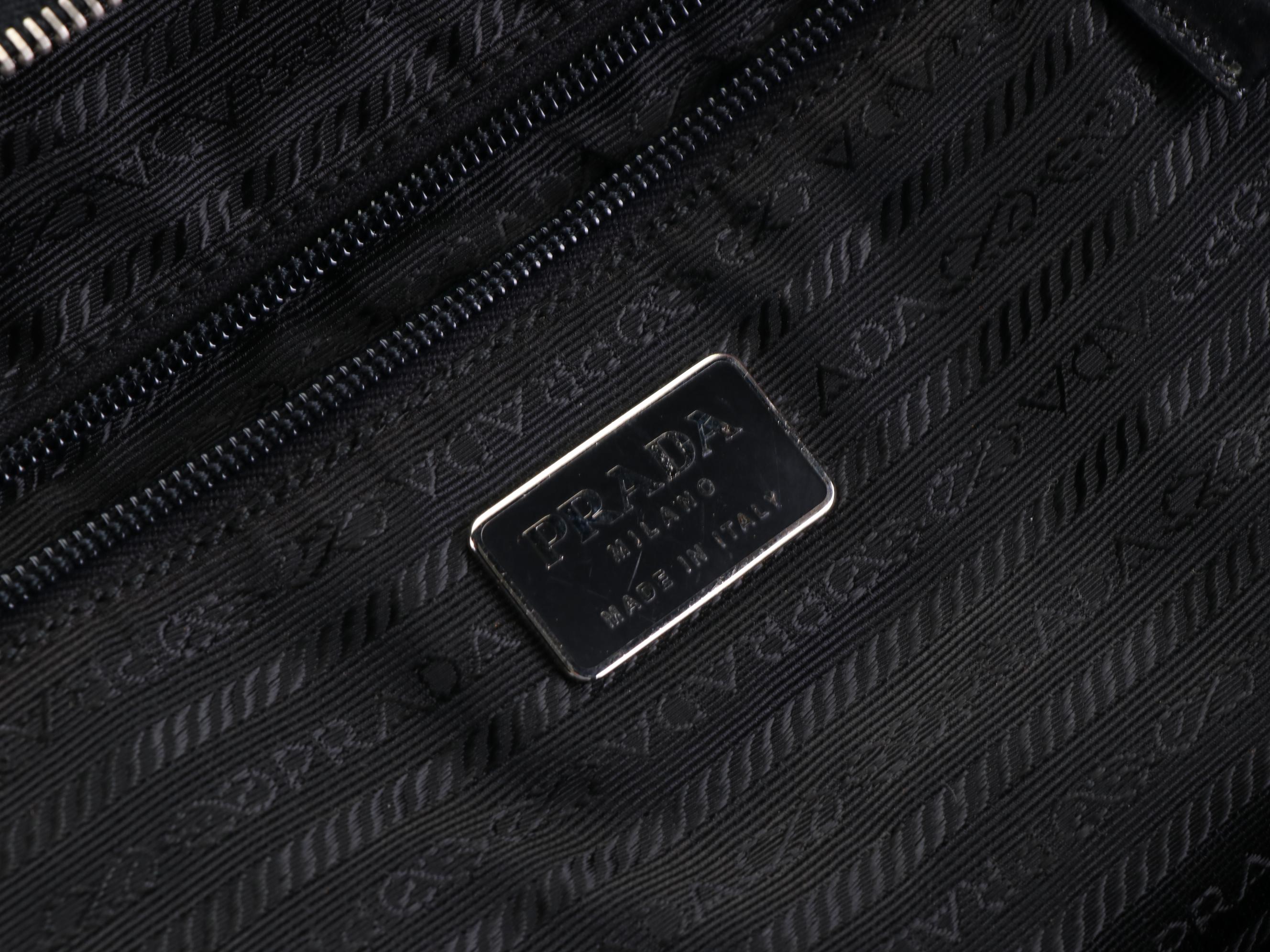 Prada Quilted Nylon and Leather Tote