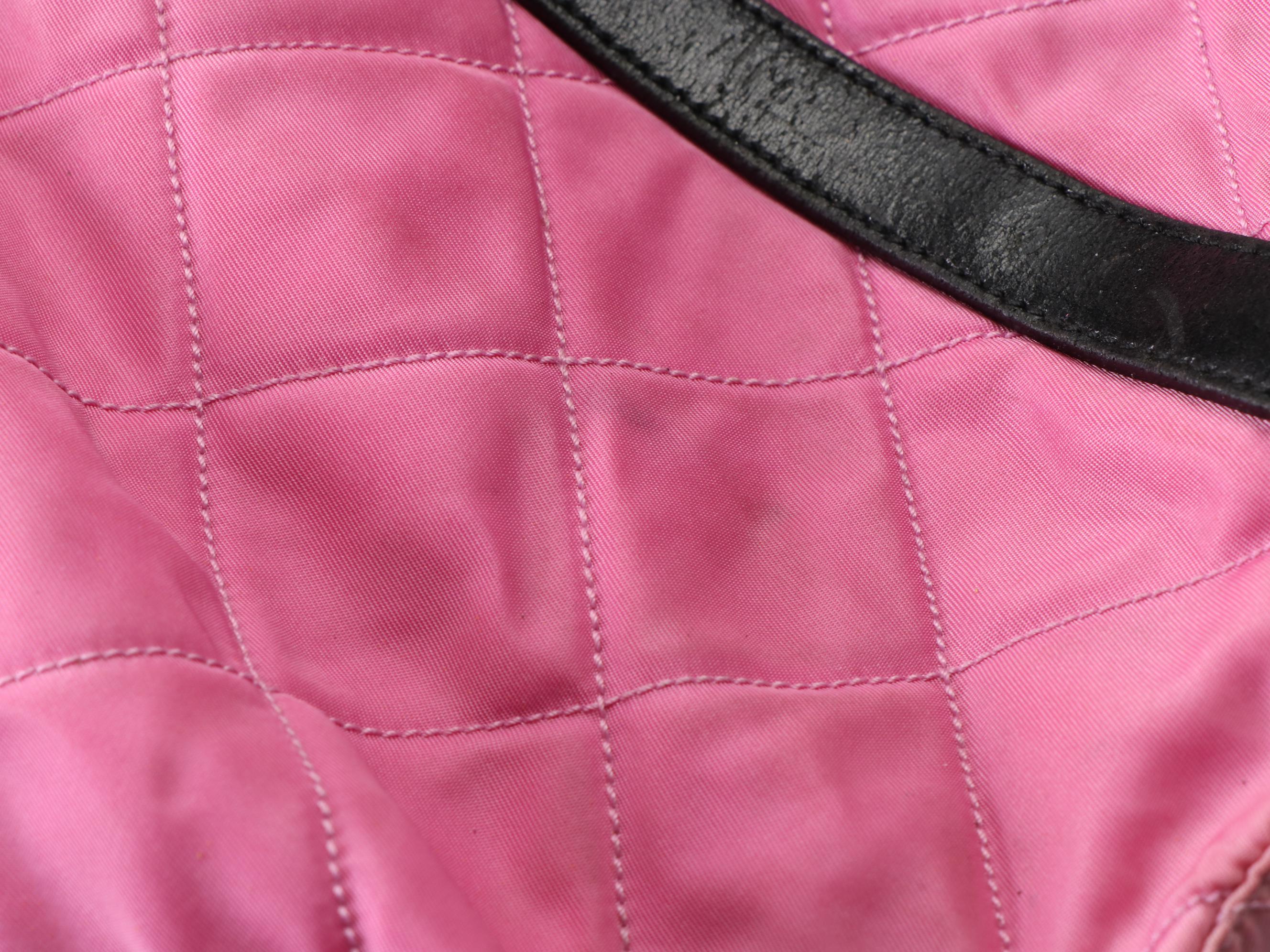 Prada Quilted Nylon and Leather Tote