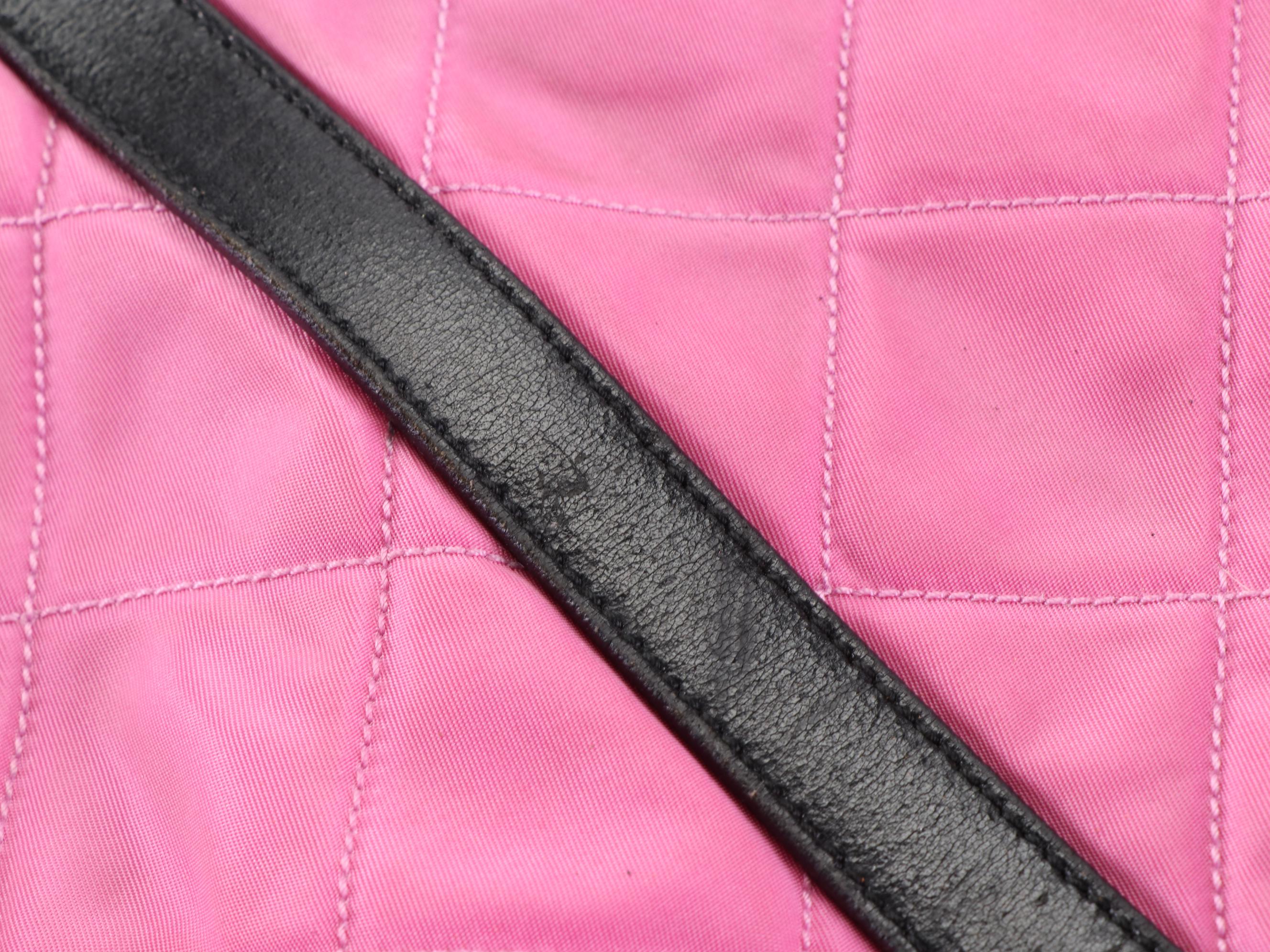 Prada Quilted Nylon and Leather Tote