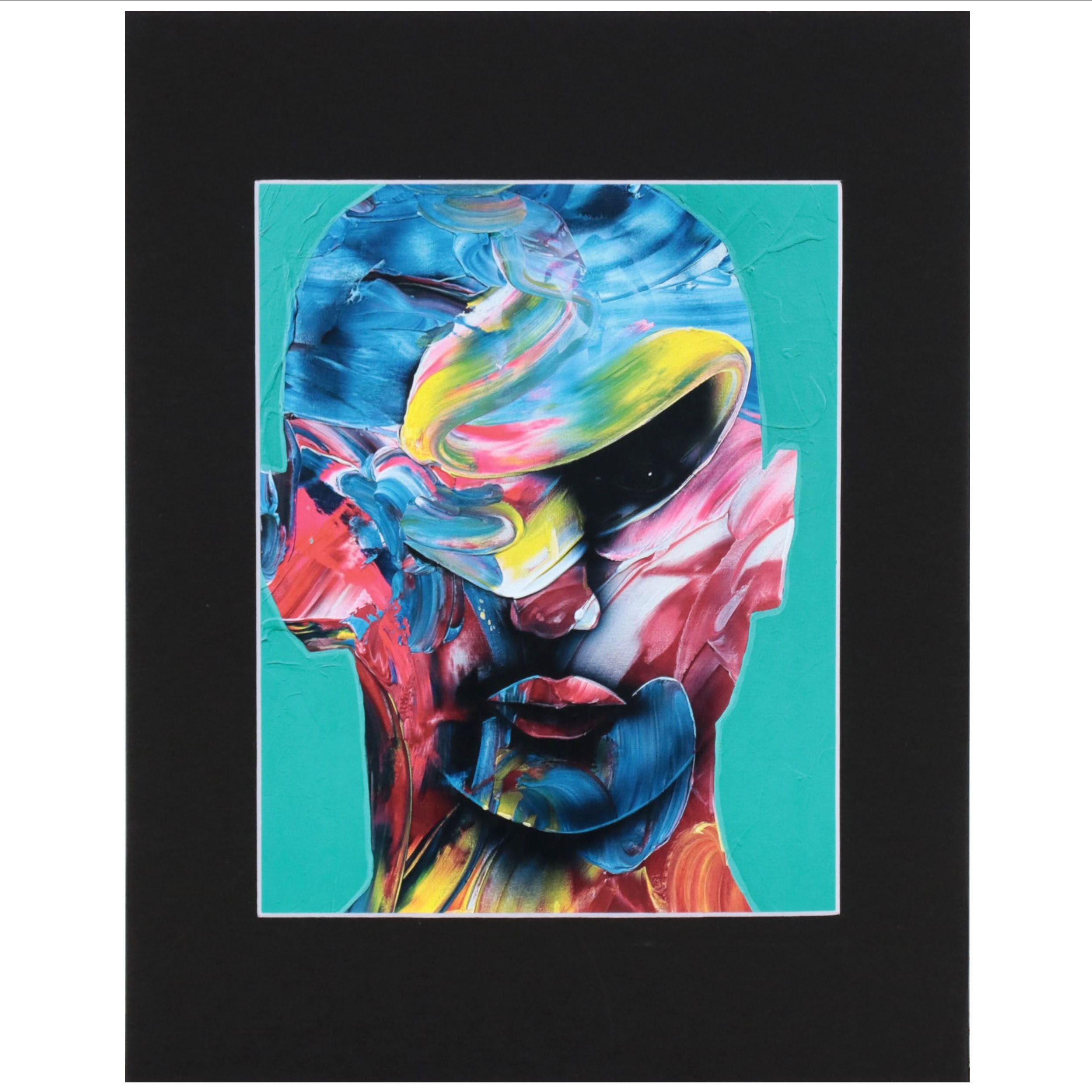 Abiola Idowu Giclée of Abstract Portrait "Risen," 2023