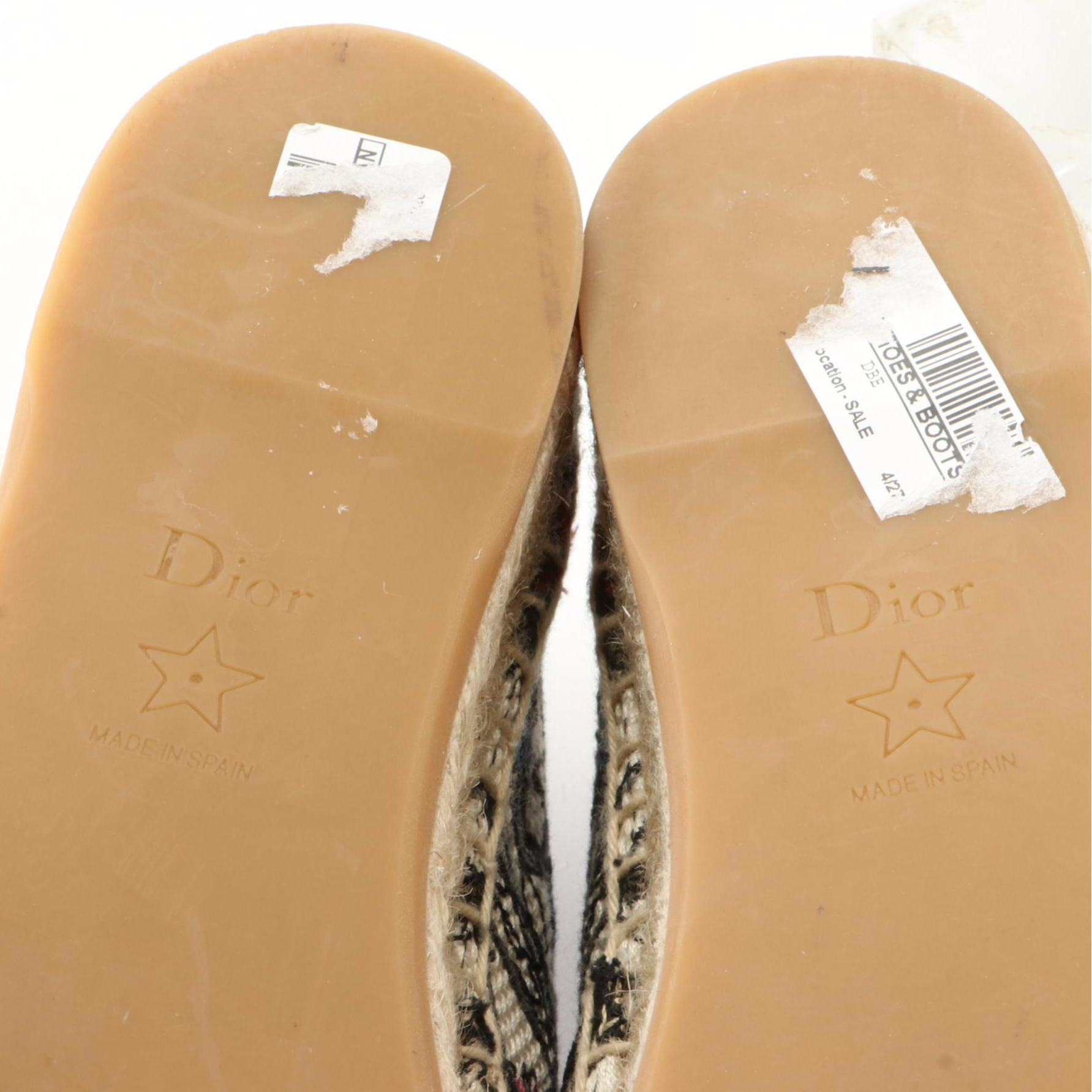 Christian Dior Granville Espadrilles in Canvas with Floral Embroidery