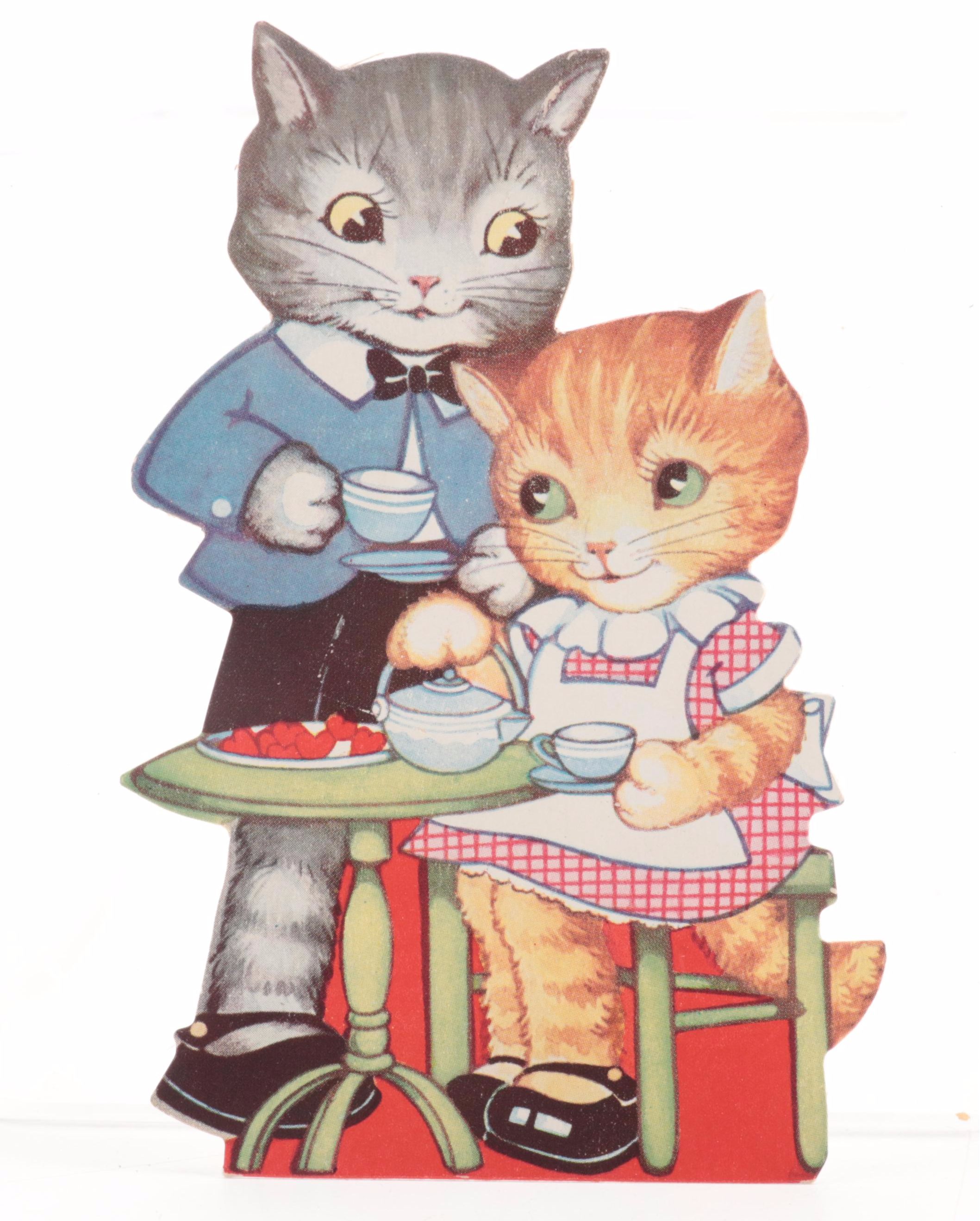 Valentine's Day Mechanical, Fold-Out and Other Cards, Early to Mid-20th Century