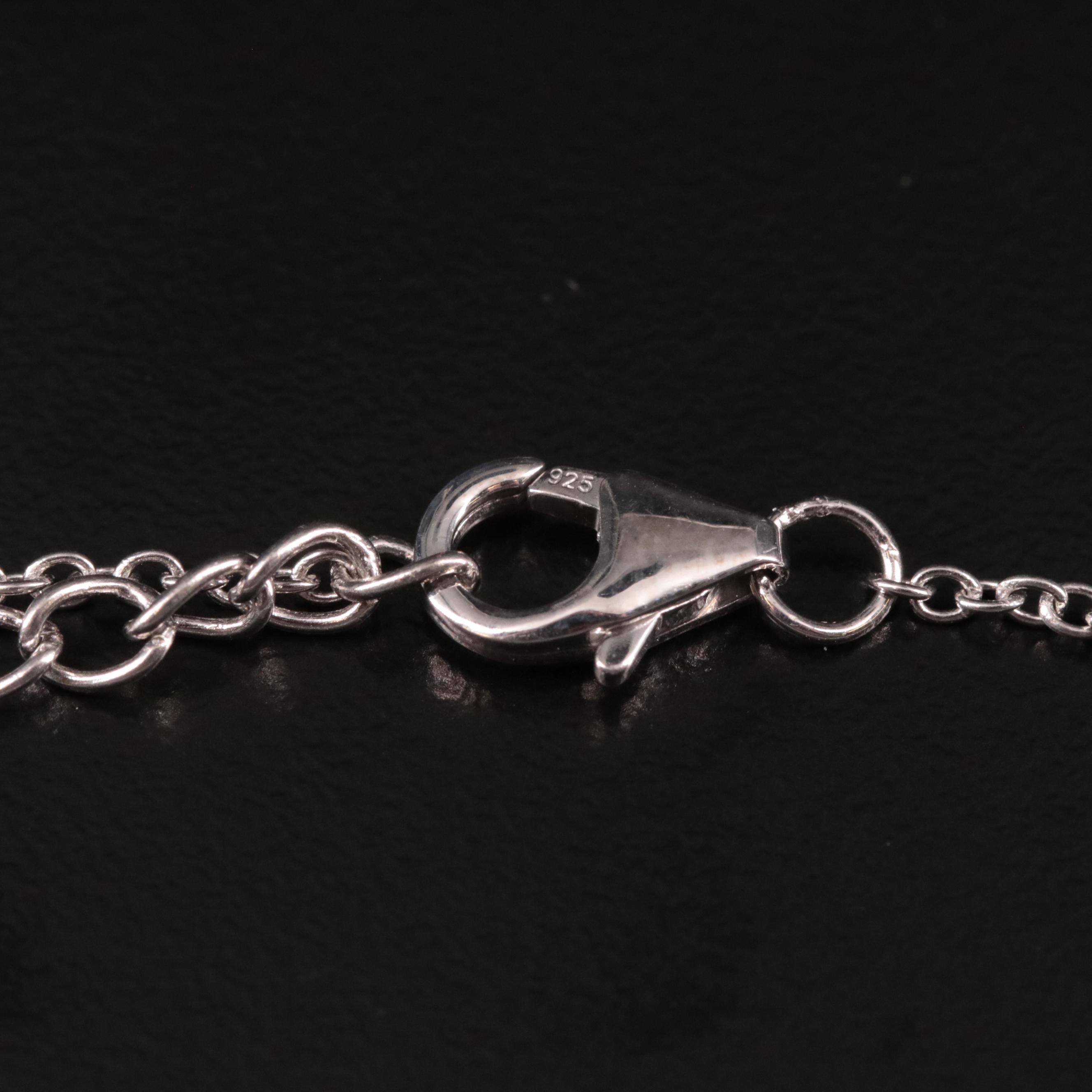 Sterling Citrine and White Topaz Halo Pendant Necklace