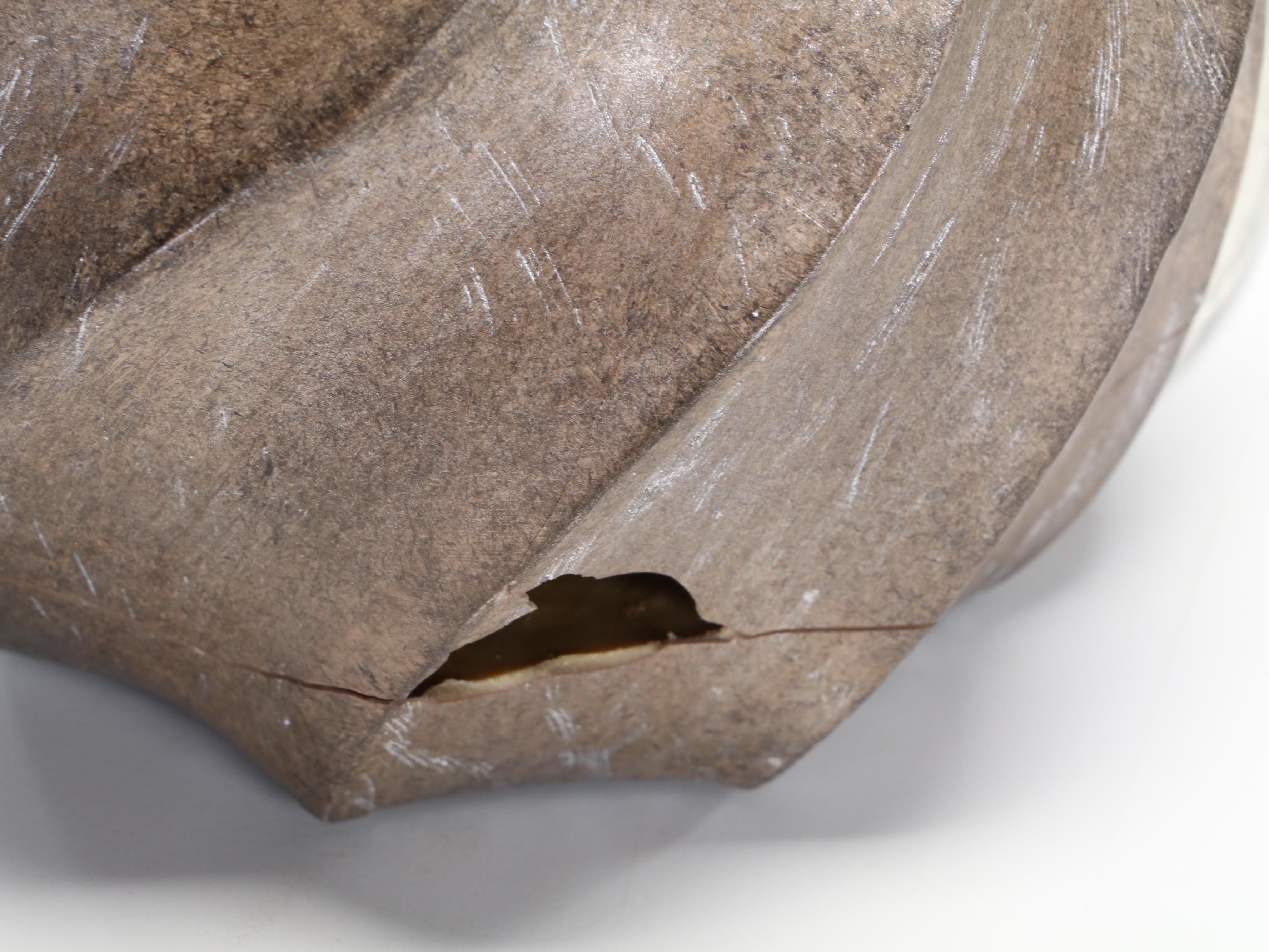 Contemporary Ceramic and Resin Statement Table Lamps, One With Ruched Shade