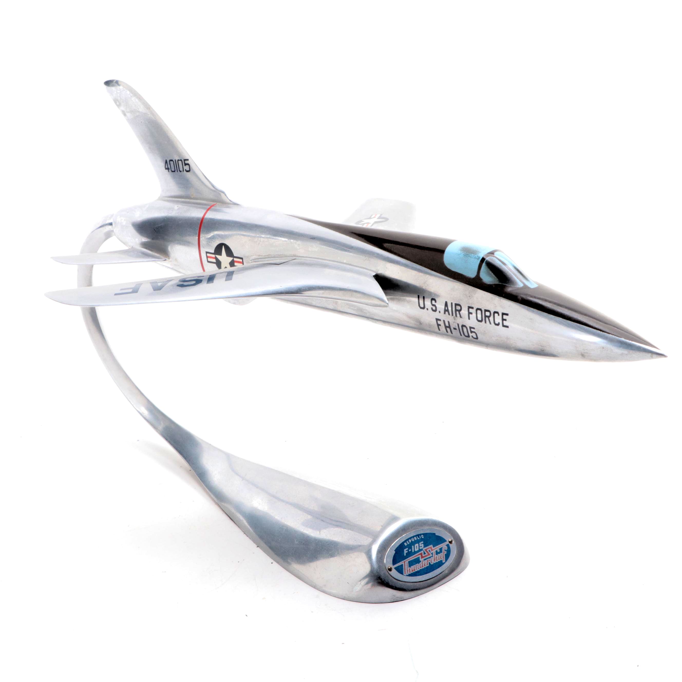 M. M. Verkuyl U. S. Air Force Republic F-105 Thunderchief Desk Model