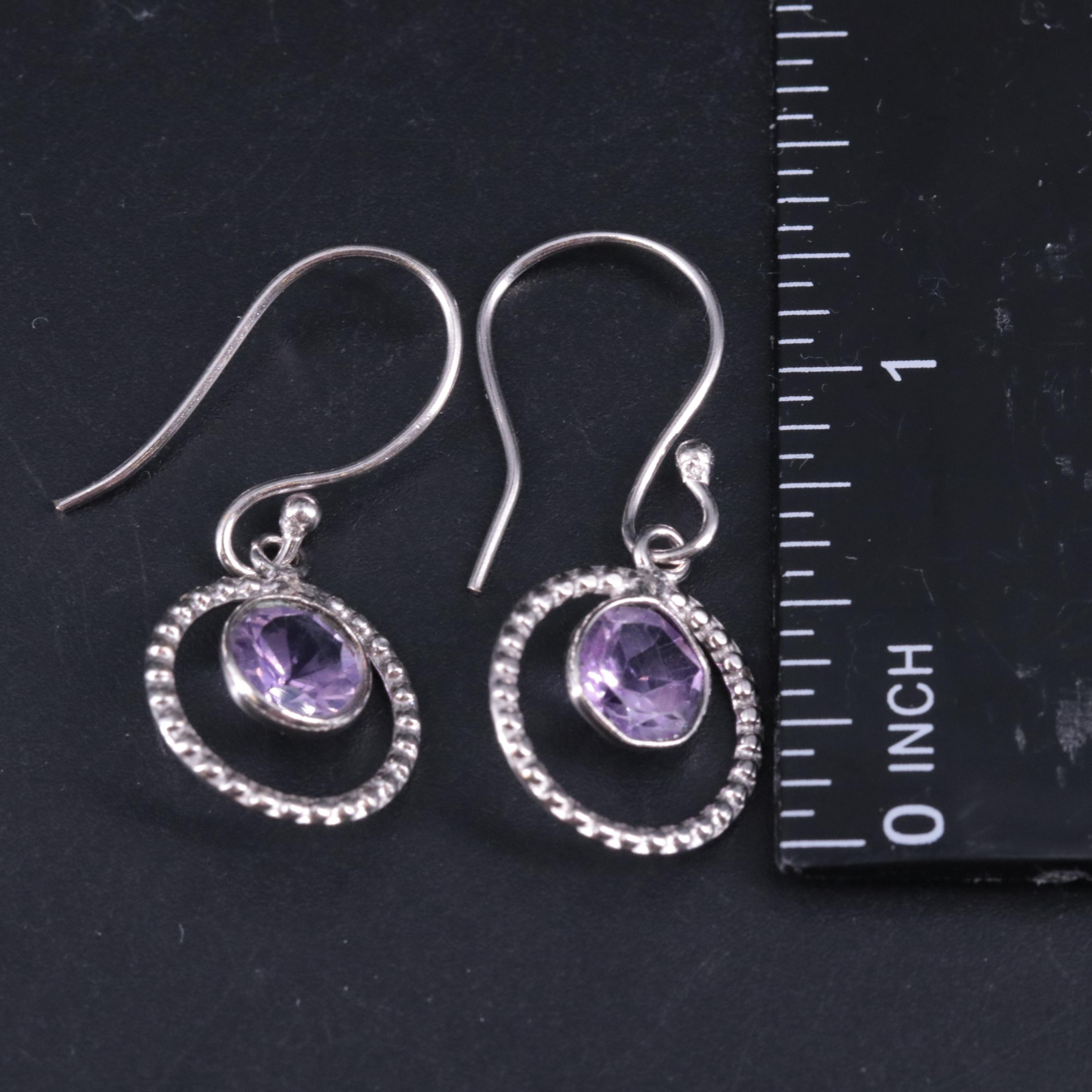 Amethyst Drop Earrings
