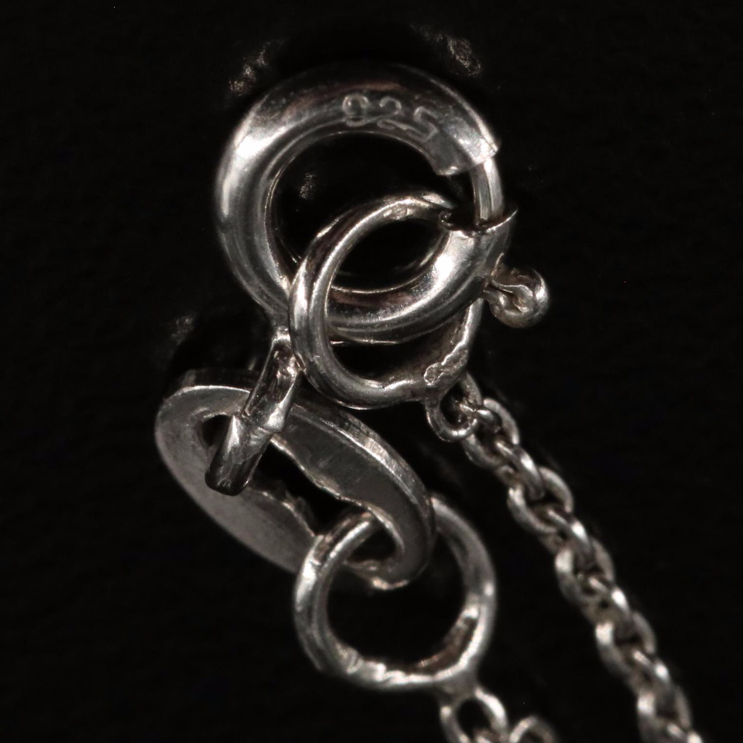 Sterling Smoky Quartz Teardrop Pendant Necklace