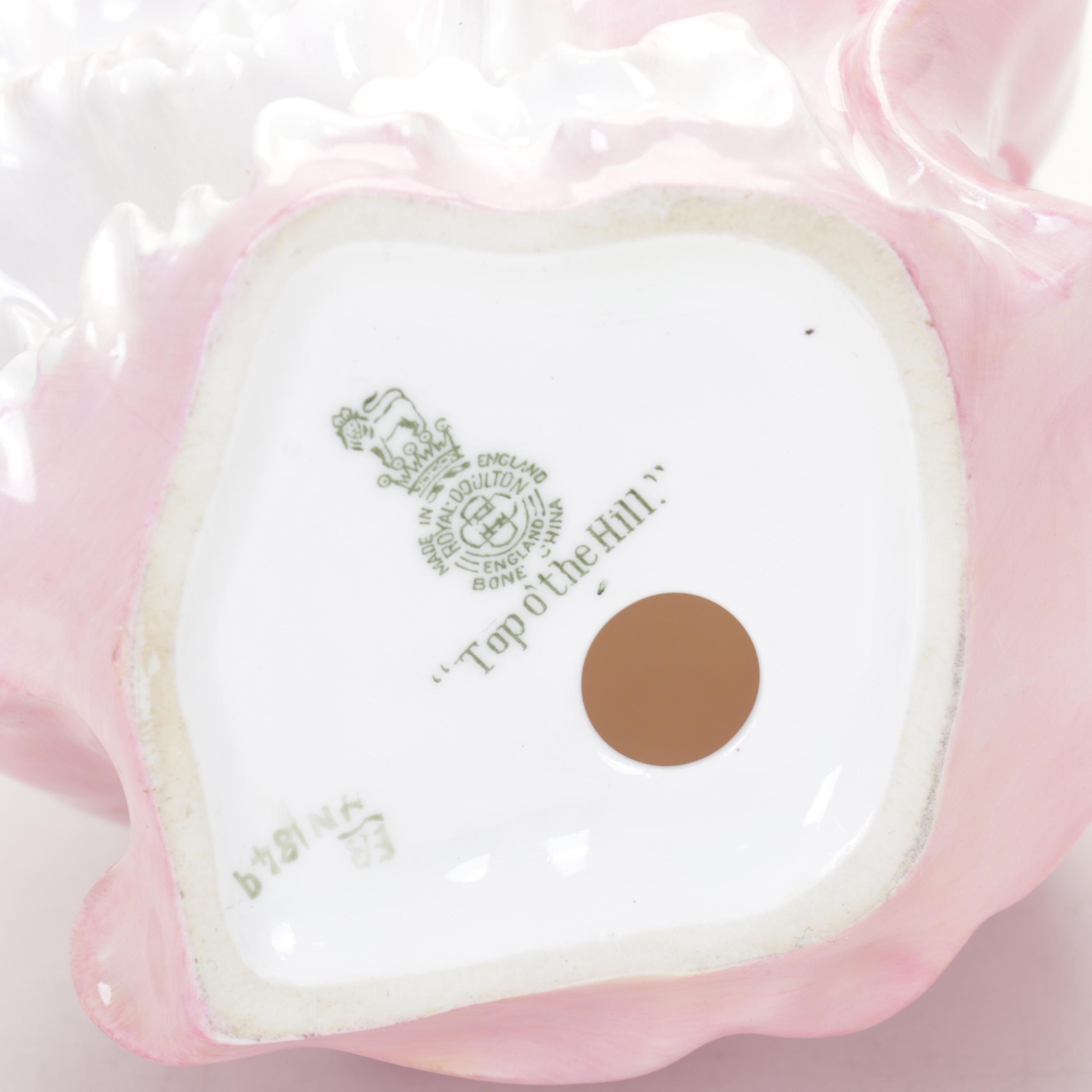 Limoges and Other Tableware with Royal Doulton "Top o' the Hill" Figurine