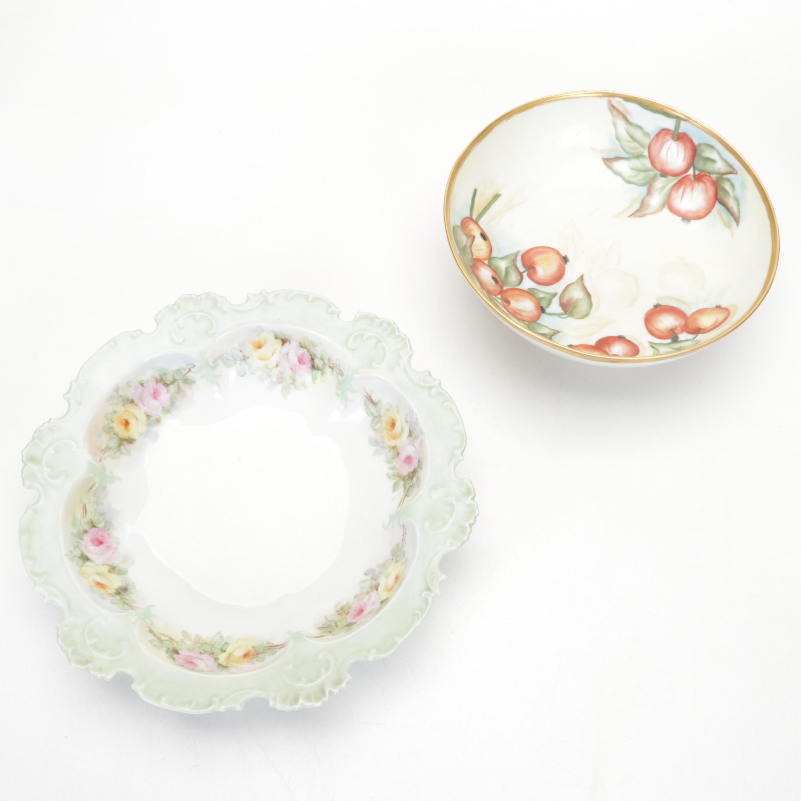 Limoges and Other Tableware with Royal Doulton "Top o' the Hill" Figurine