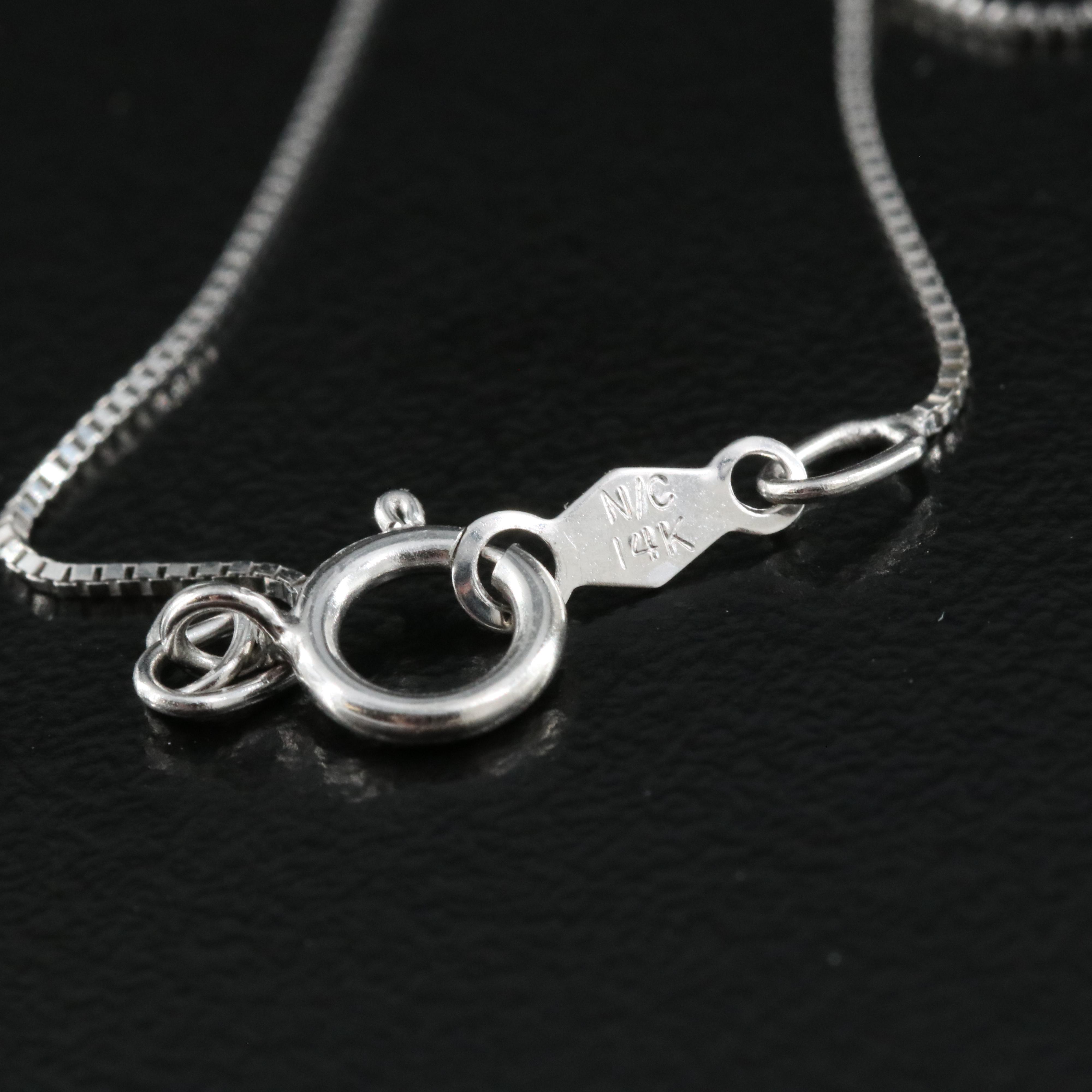 14K 1.00 CTW Lab Grown Diamond Heart Pendant Necklace with IGI Report