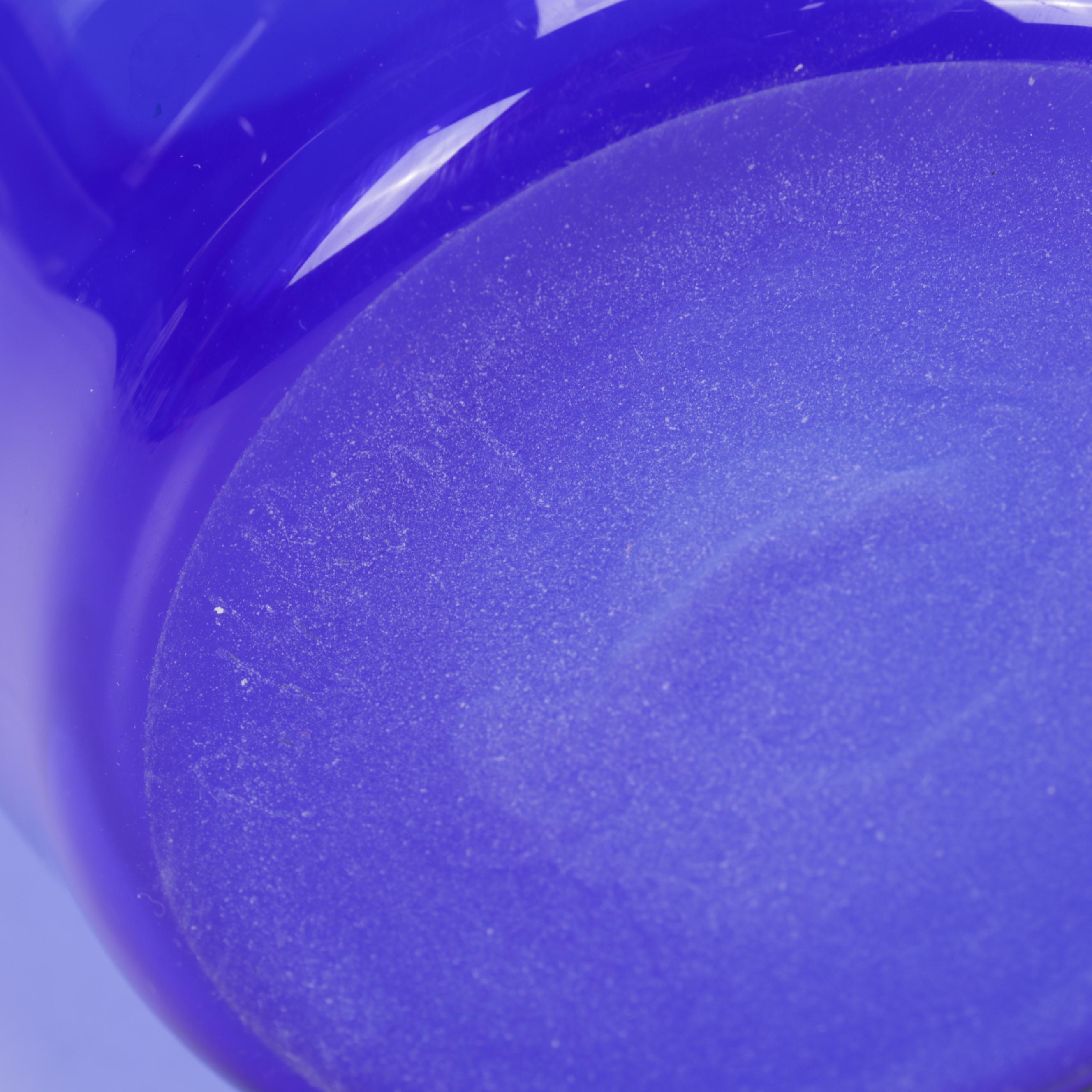 Chatham Glass Bud with Robert Held Cabinet and Etched Cobalt Art Glass Vases