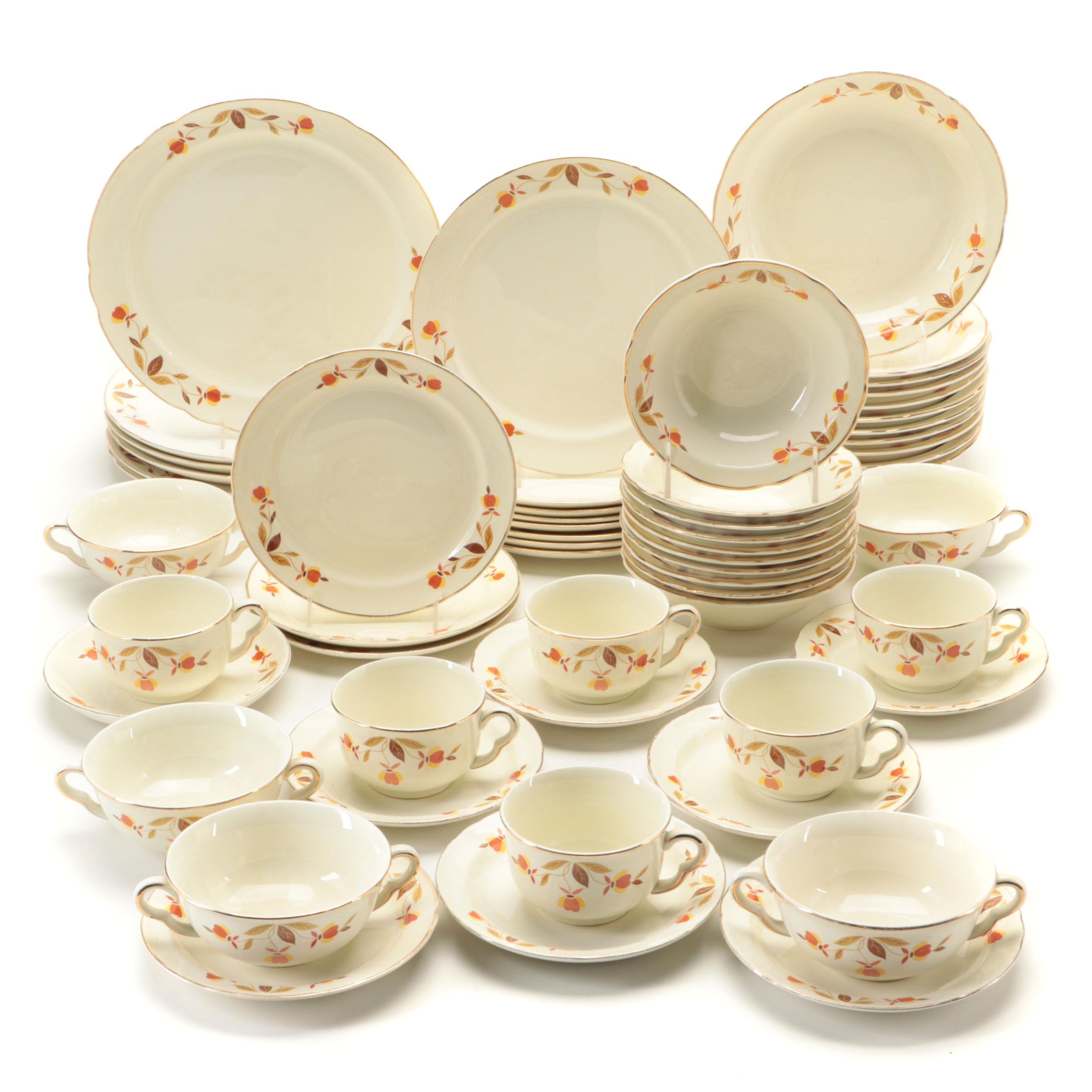 Hall China "Autumn Leaf" Ceramic Dinnerware