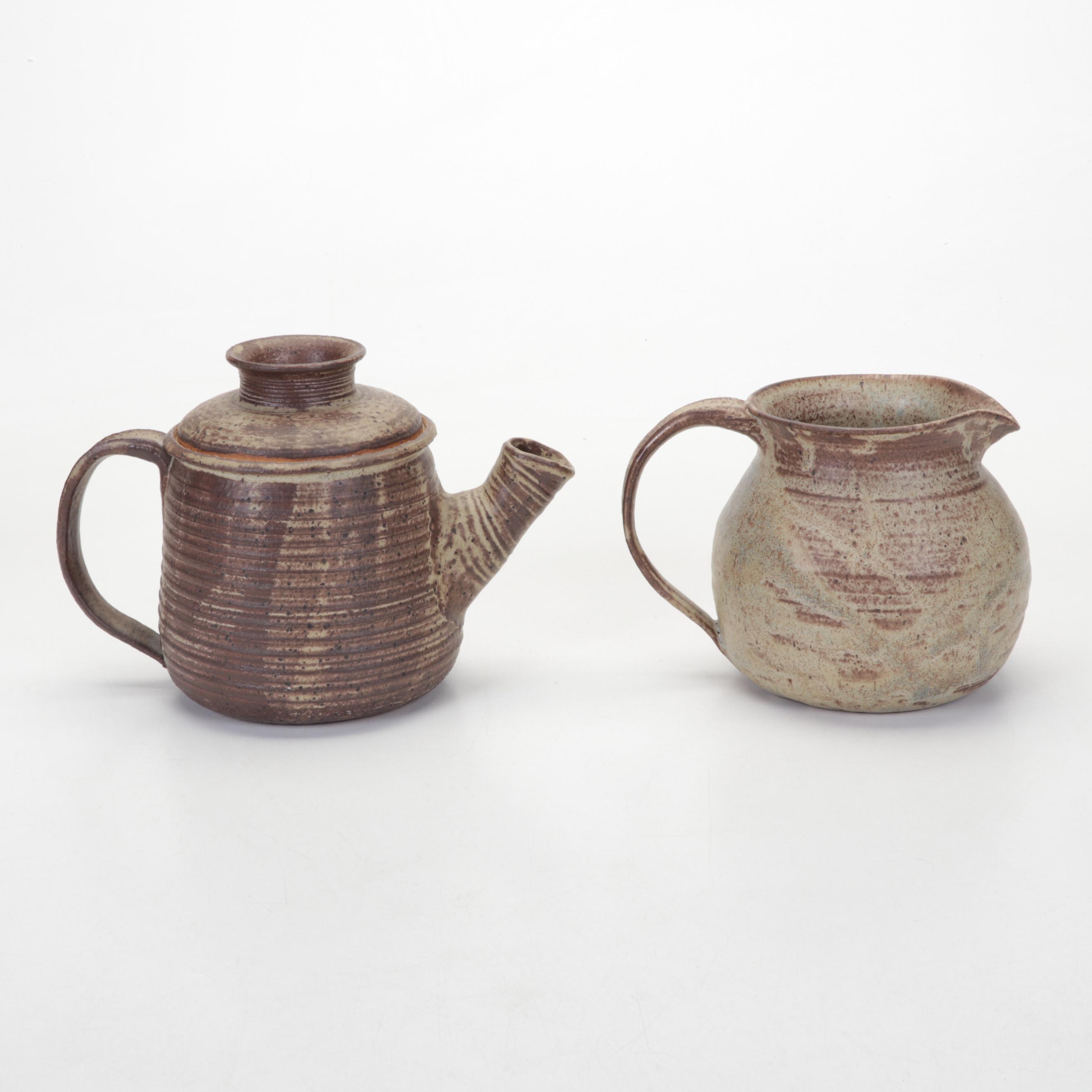 Wheel Thrown Pottery Vessels and Vase Including Geno Luketic and George Roby