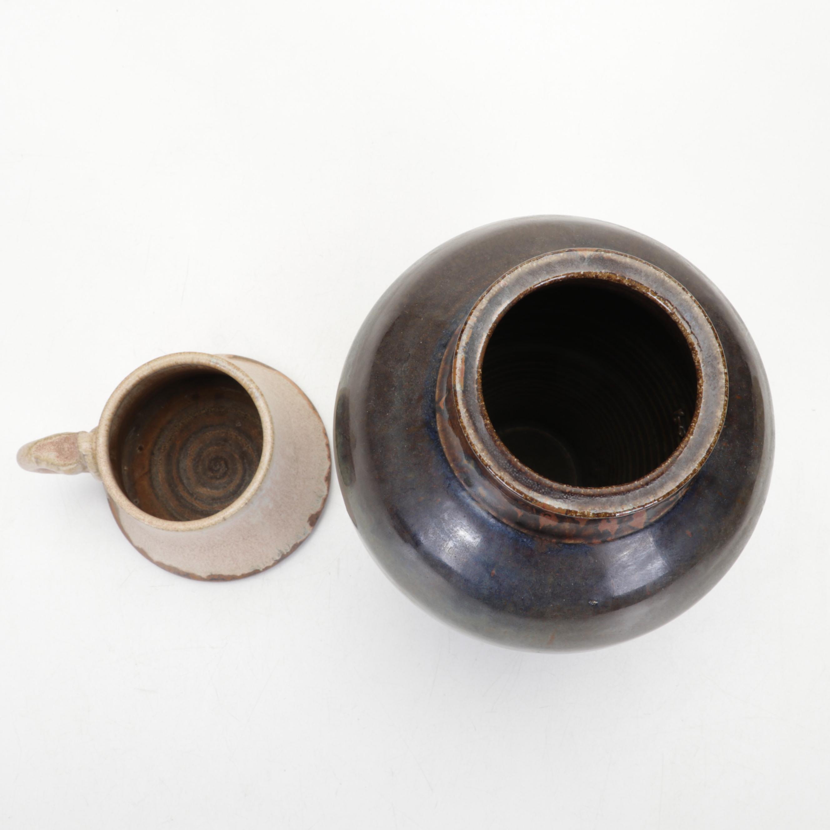 Wheel Thrown Pottery Vessels and Vase Including Geno Luketic and George Roby