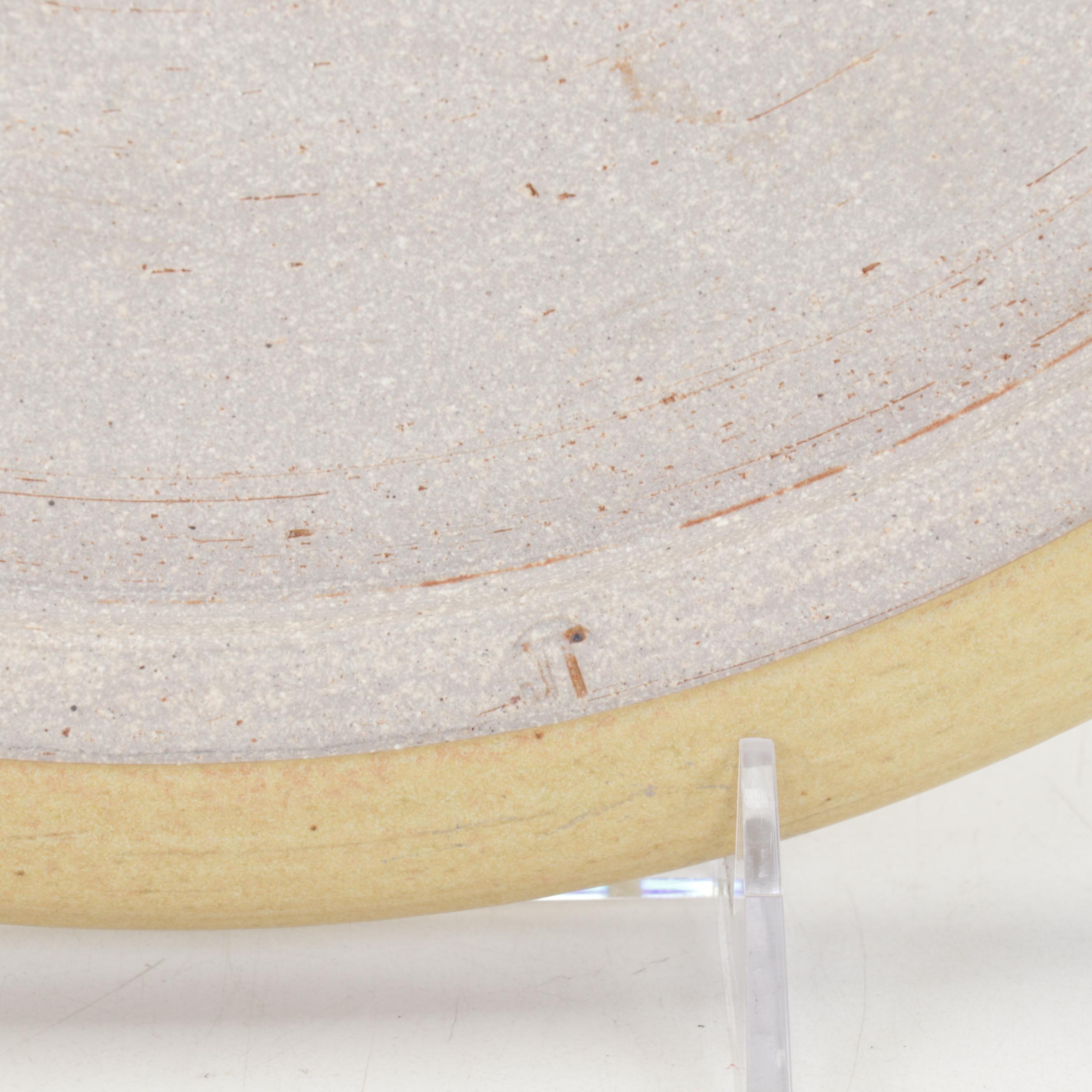 Justin Teilhet Yellow Ceramic Platter with Jason Parsley Art Pottery Vases