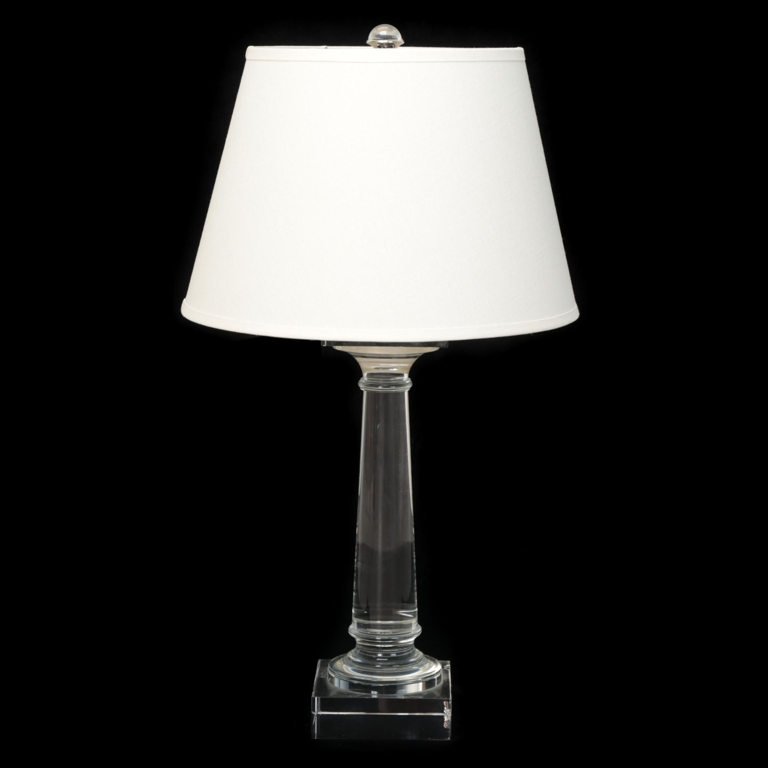 Restoration Hardware "Saxon" French Wire Clear Glass Table Lamp