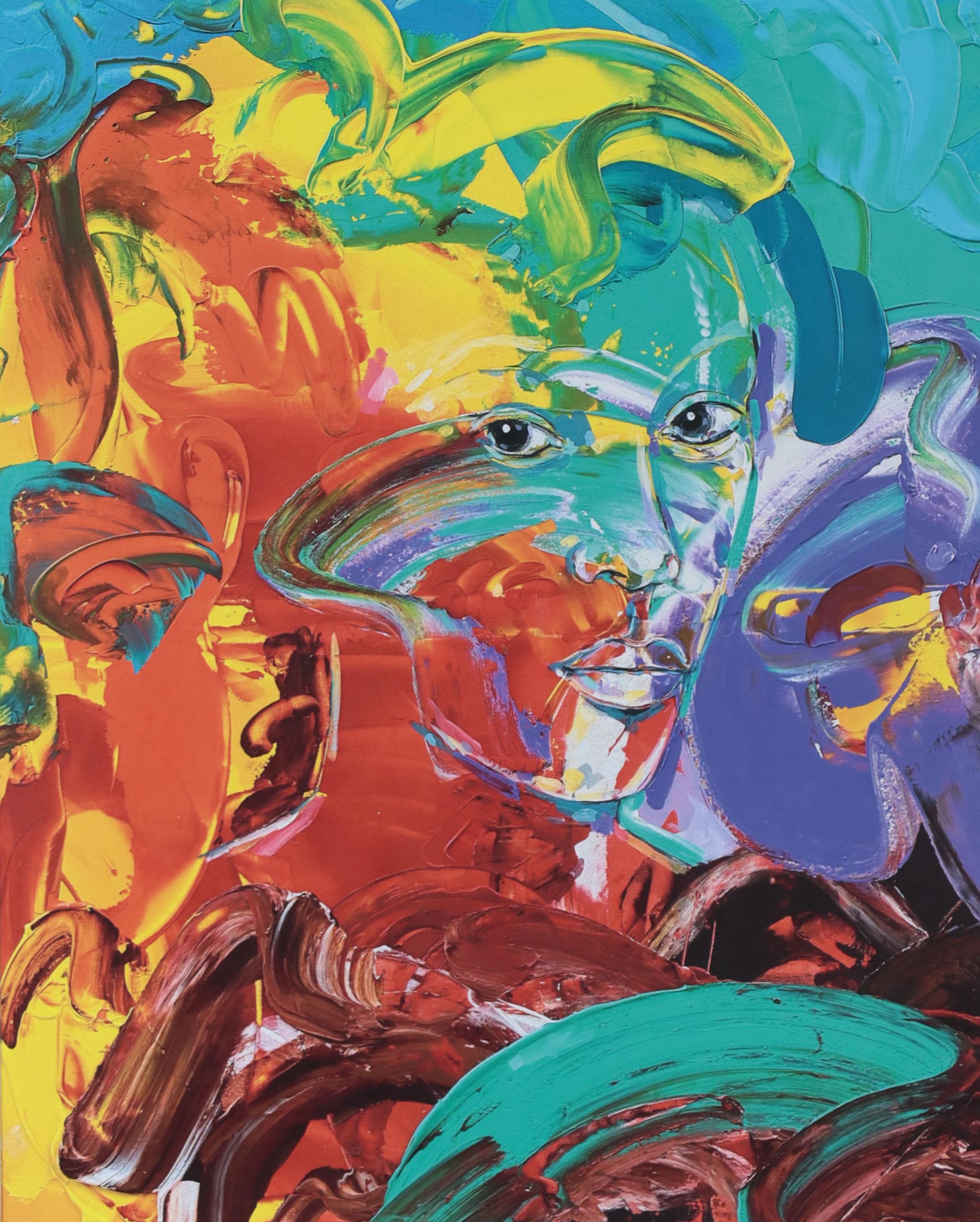 Abiola Idowu Giclée of Abstract Portrait "Plenty Grace," 2023