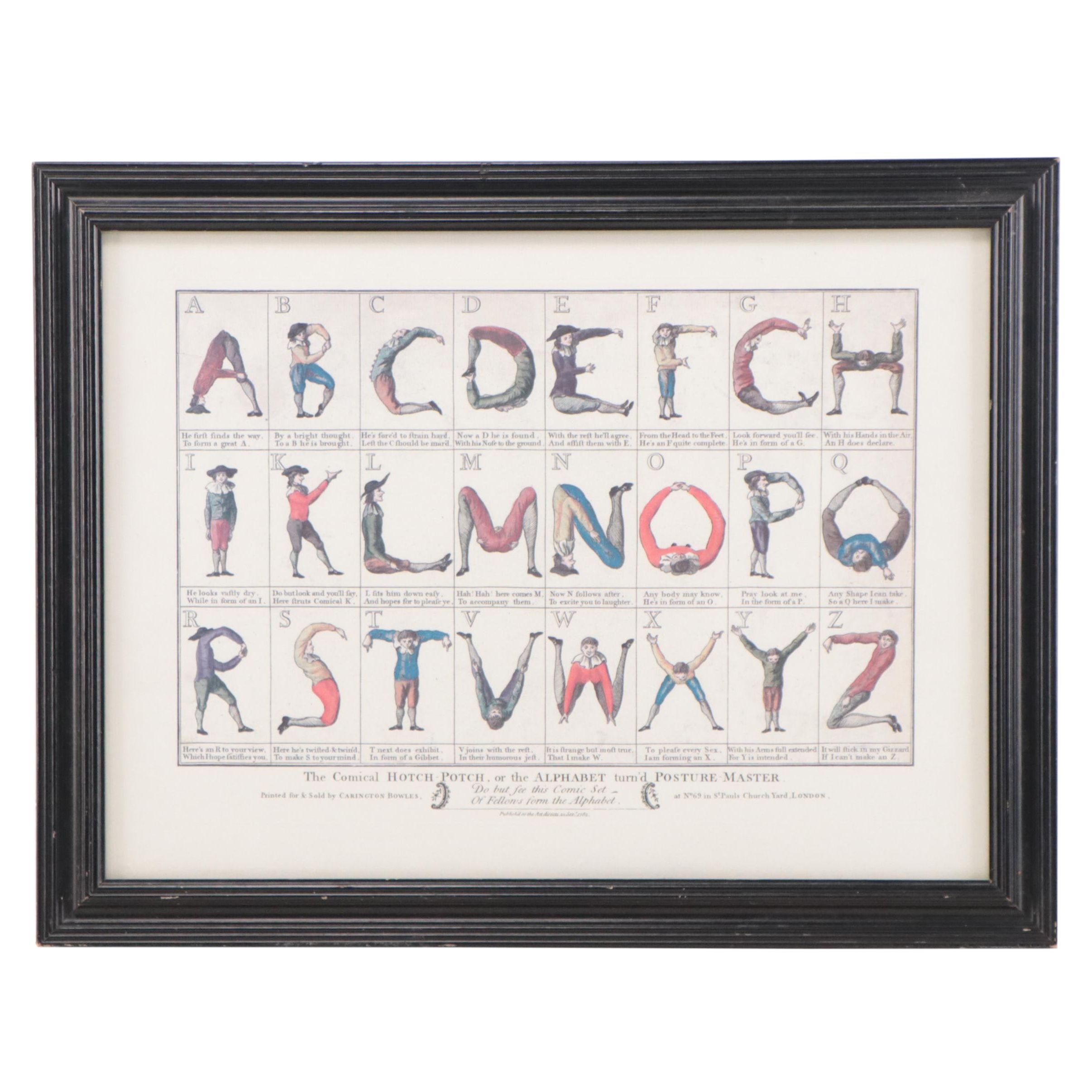 Offset Lithograph After Carington Bowles "The Comical Hotch-Potch"