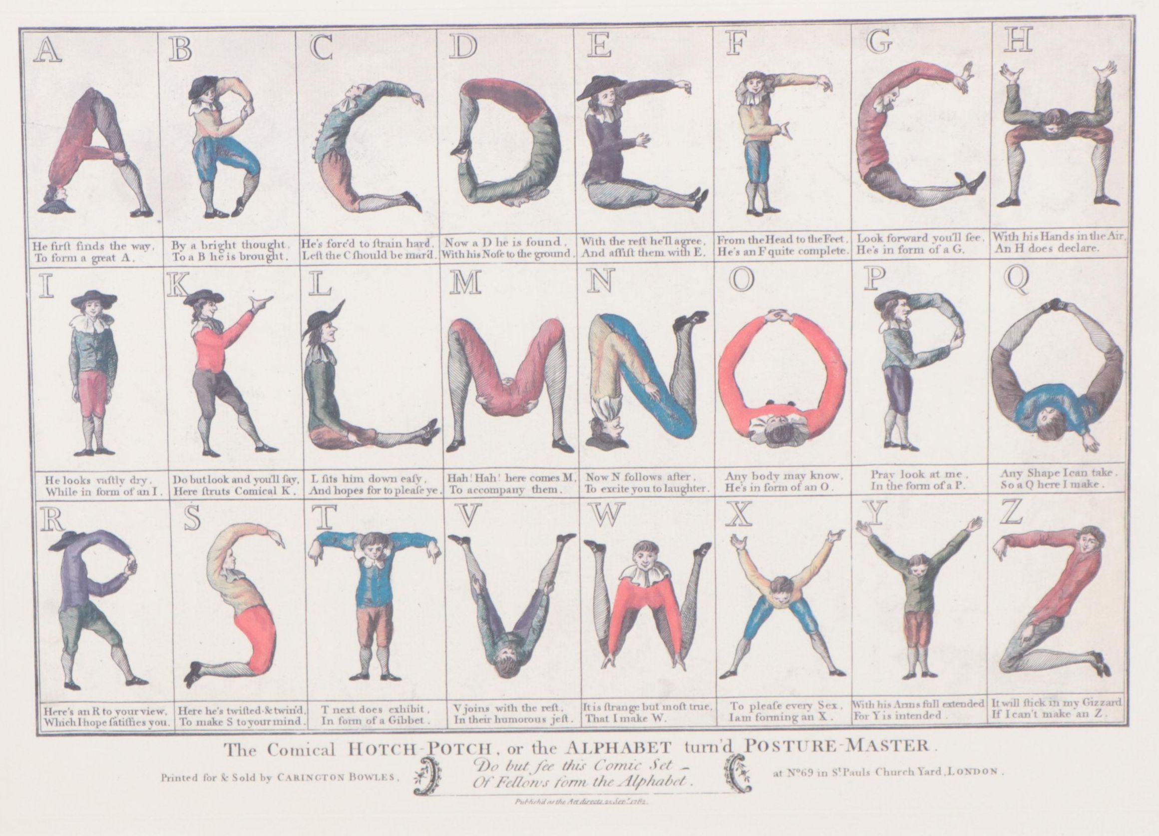 Offset Lithograph After Carington Bowles "The Comical Hotch-Potch"