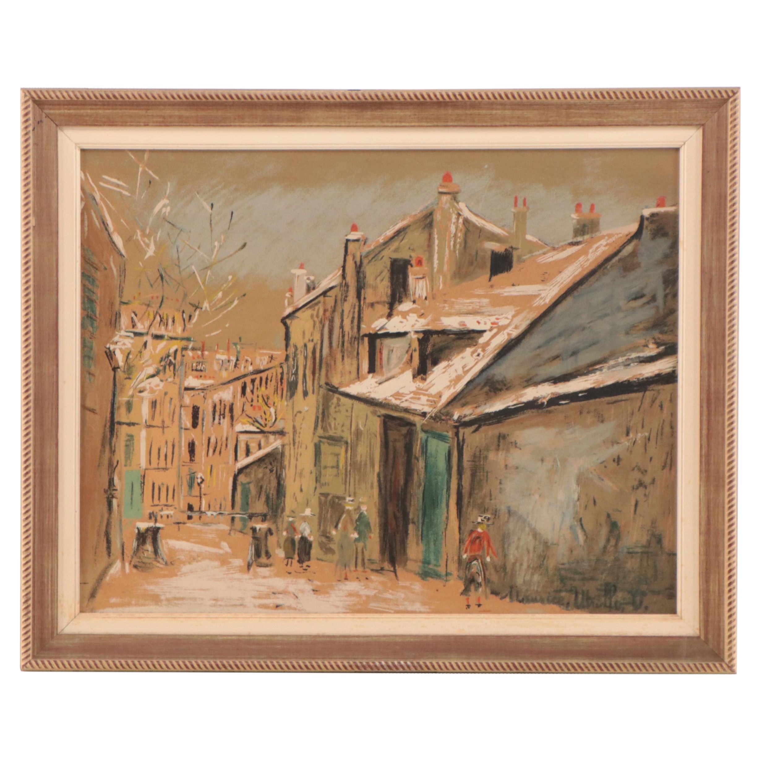 Serigraph After Maurice Utrillo "Maison Mimi," Late 20th Century