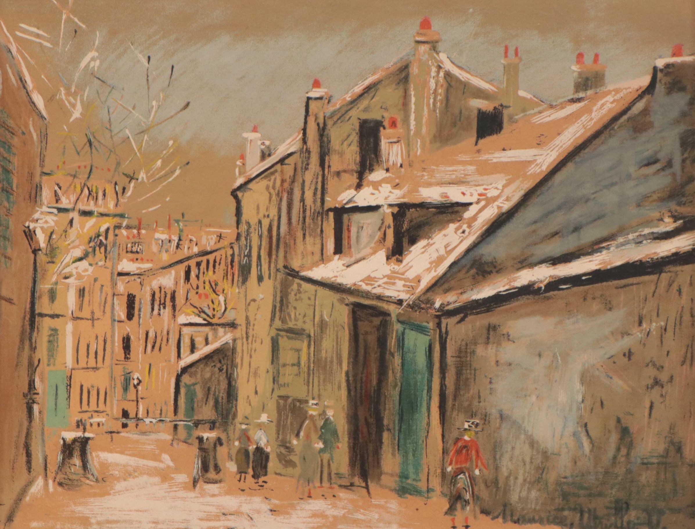 Serigraph After Maurice Utrillo "Maison Mimi," Late 20th Century