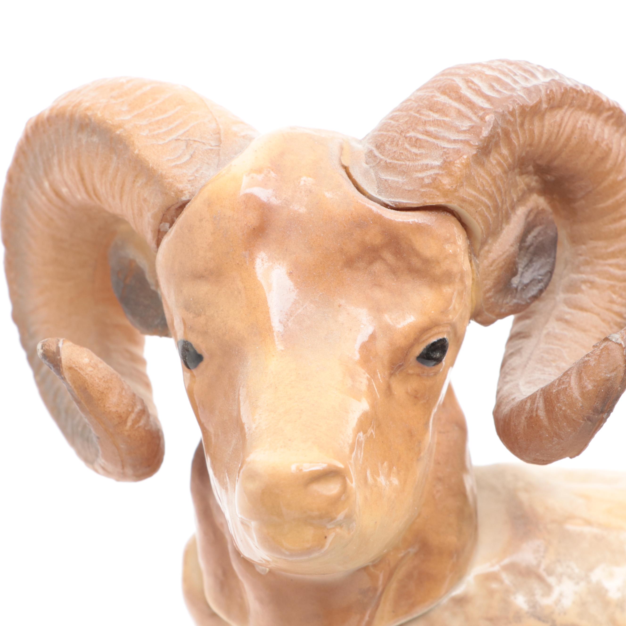 Ezra Brooks and Ski Country Figural Porcelain Whiskey Decanters