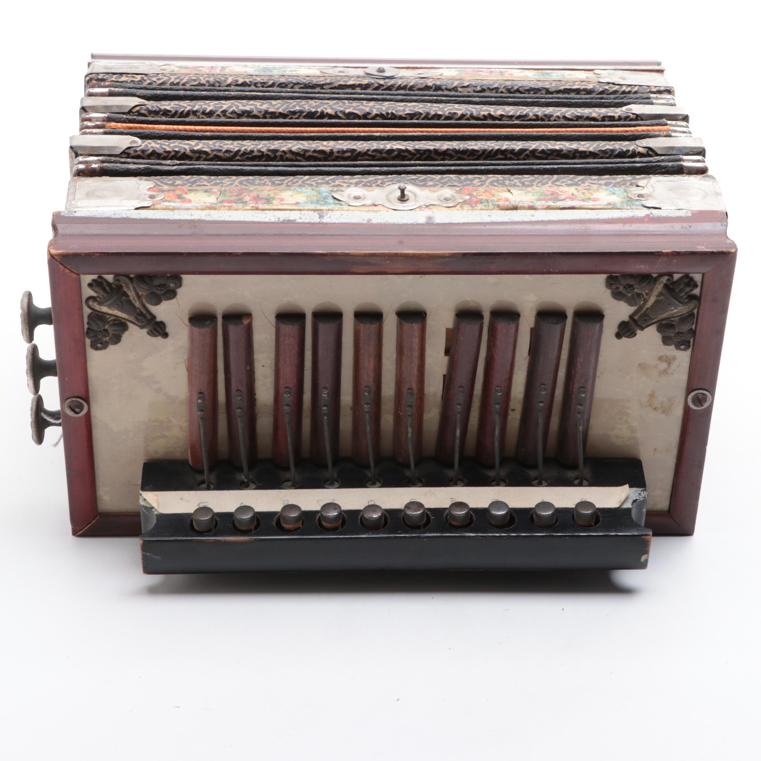 Button Melodeon Accordion, Mid-20th Century