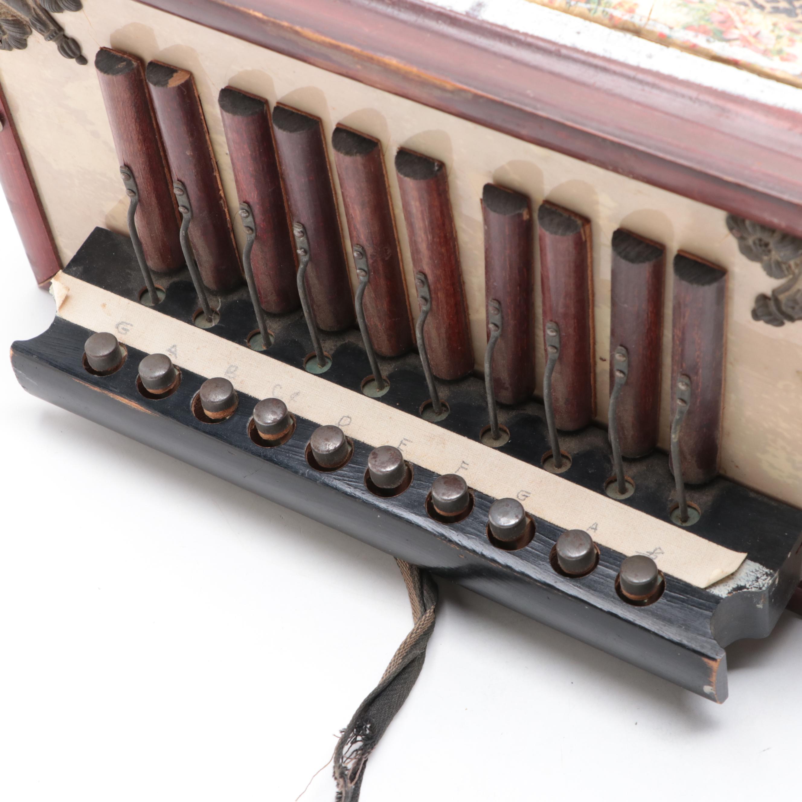 Button Melodeon Accordion, Mid-20th Century