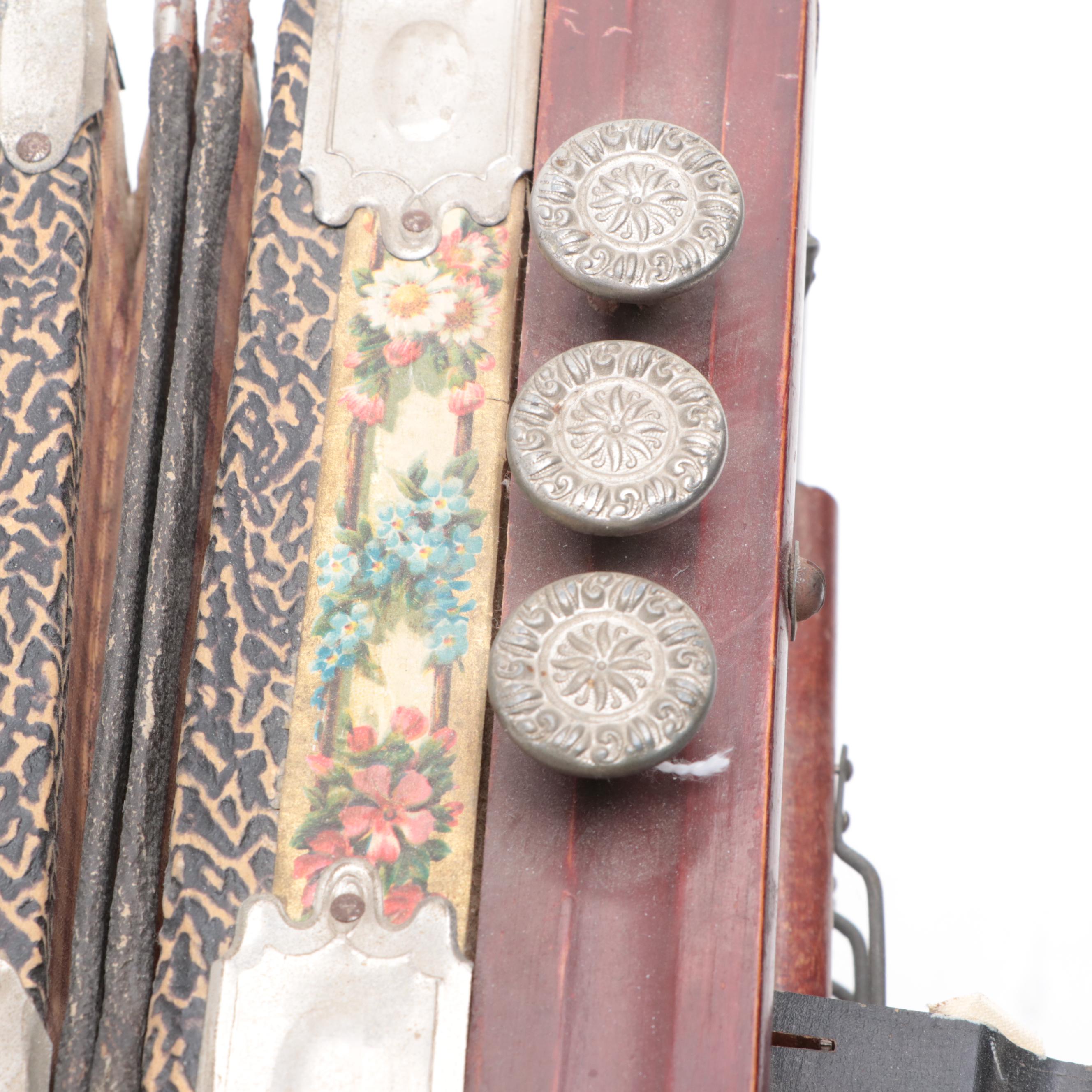 Button Melodeon Accordion, Mid-20th Century