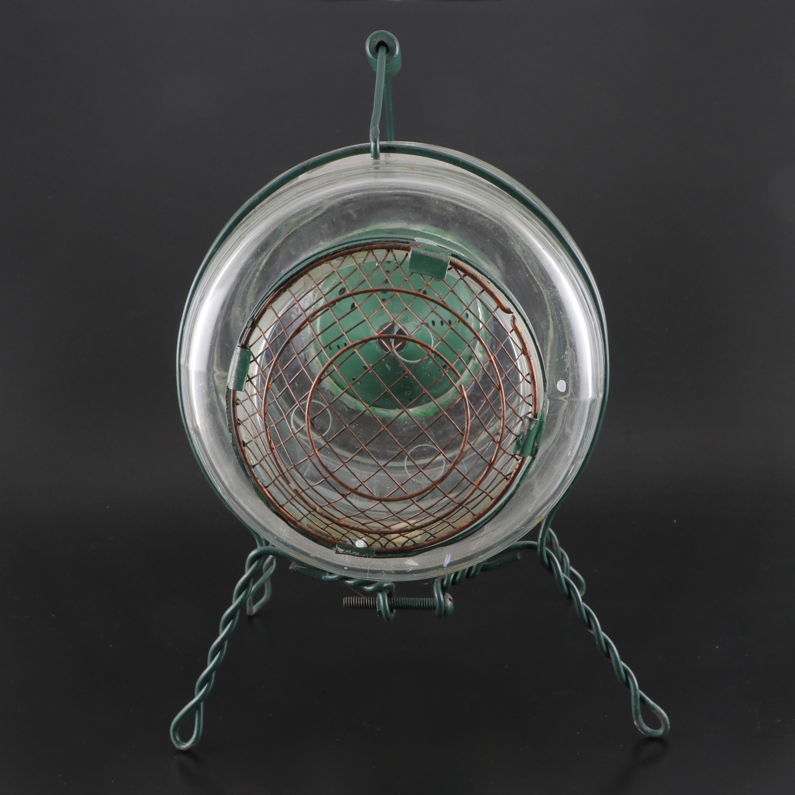 Glass Barrel Jar Minnow Trap with Wire Stand