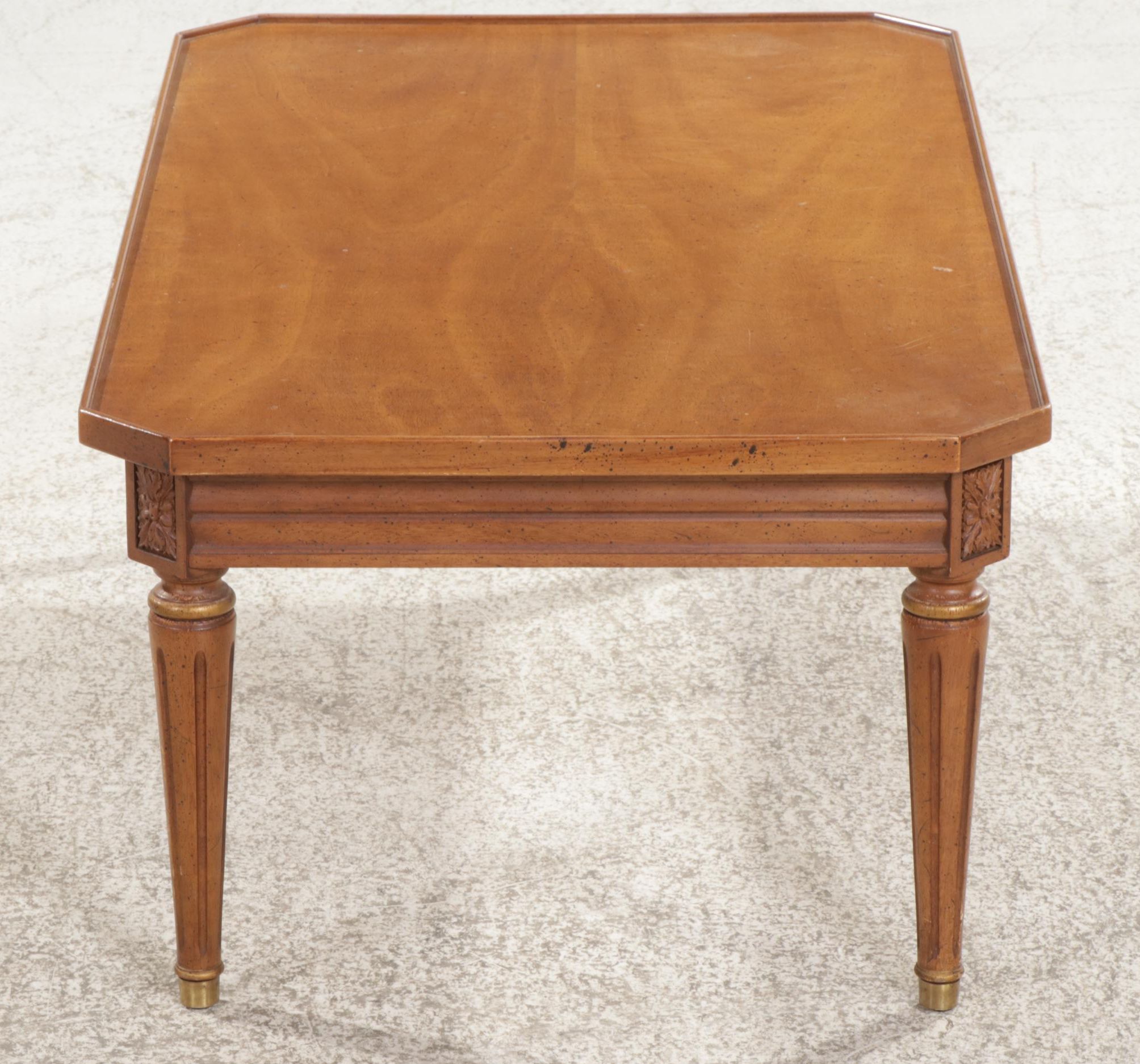 Louis XVI Style Fruitwood-Stained Coffee Table, Late 20th Century