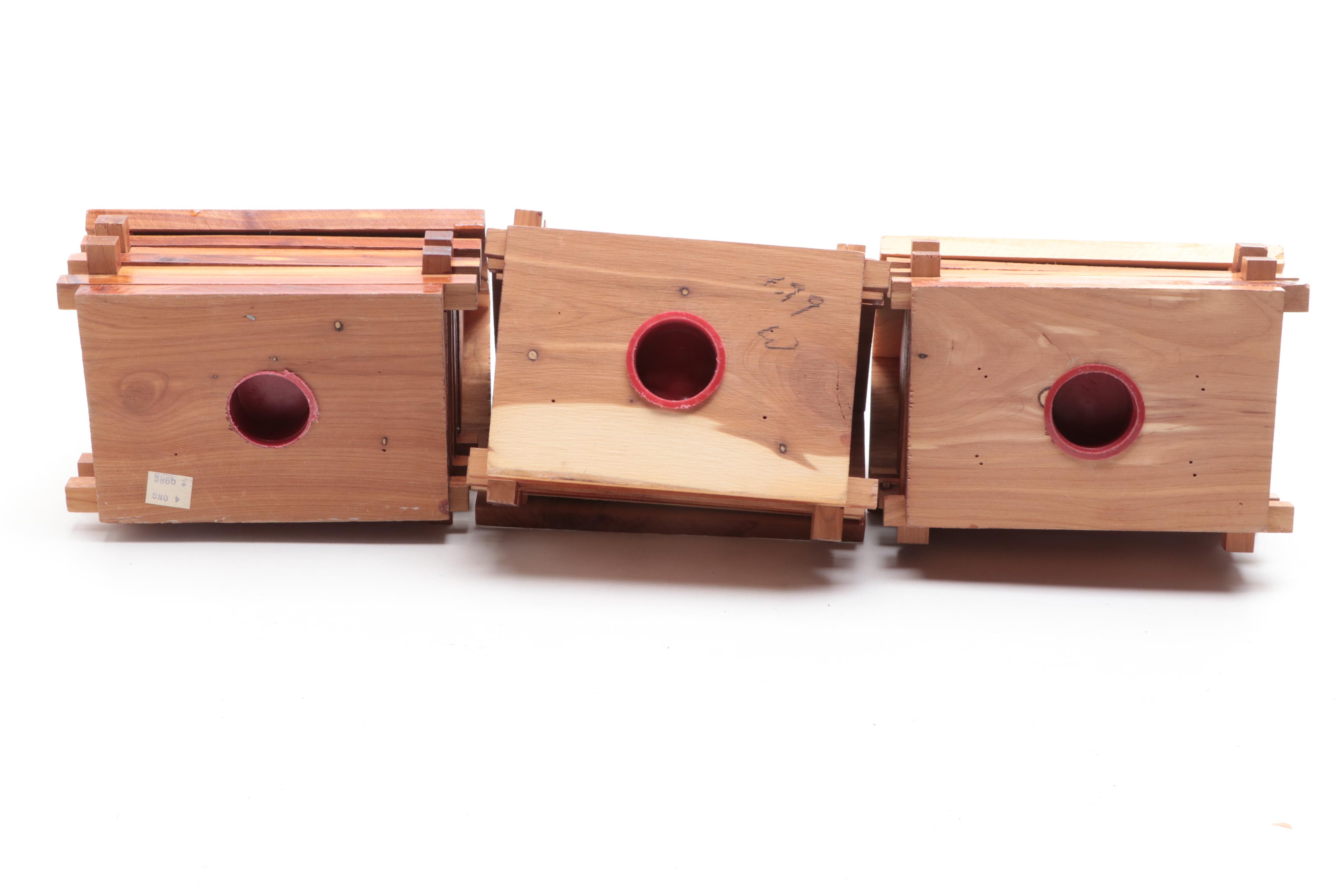 Yellowstone and Other National Landscape Souvenir Wood Log Cabin Banks