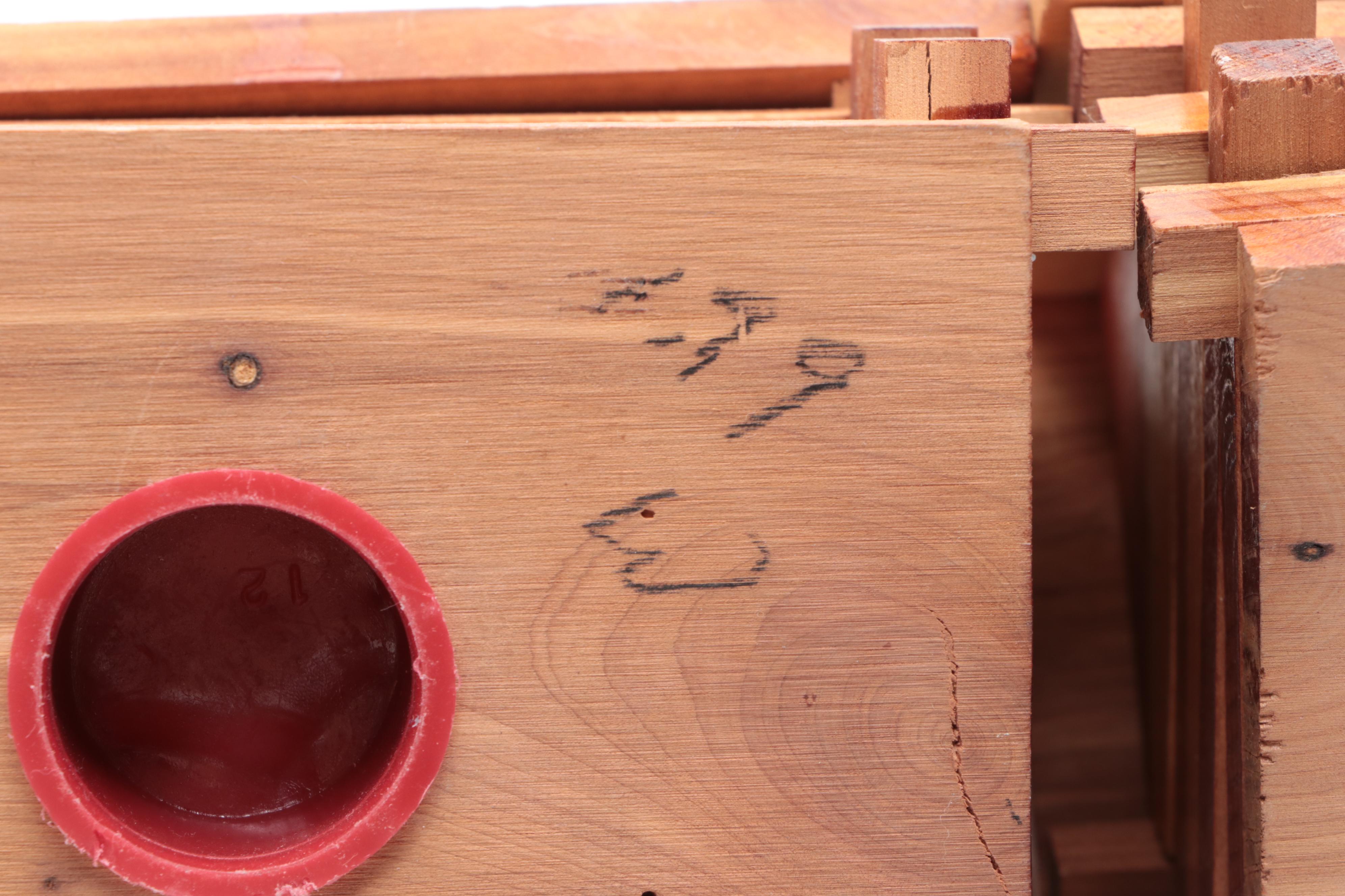 Yellowstone and Other National Landscape Souvenir Wood Log Cabin Banks